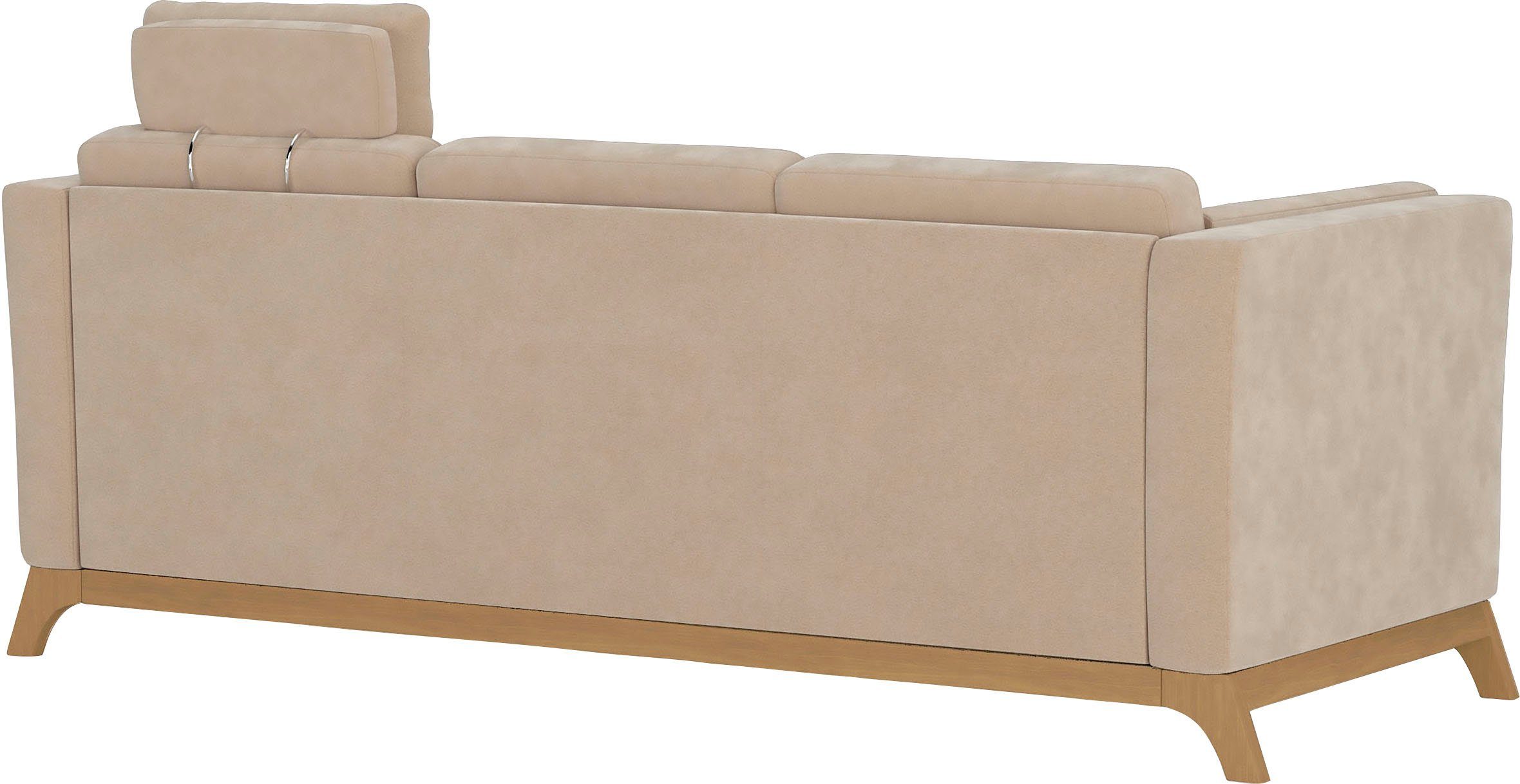 Home affaire 3-zitsbank Viva met houten frame van eikenhout