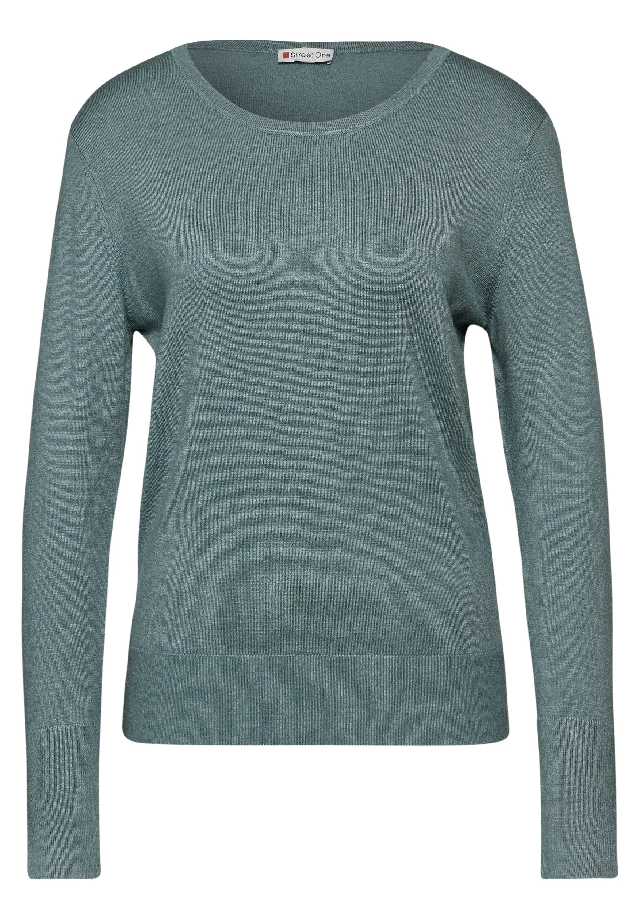 STREET ONE Trui met ronde hals met viscose