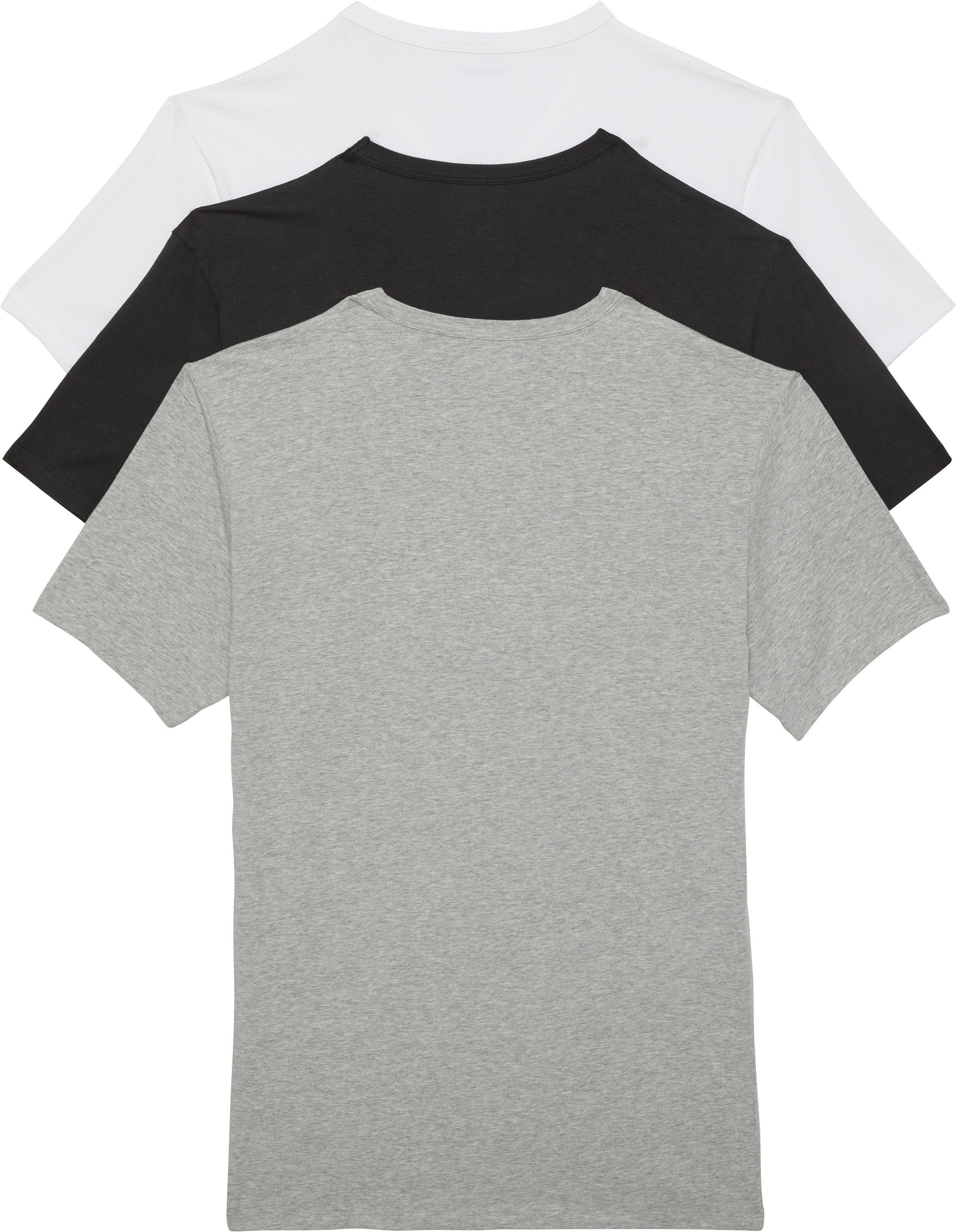 Calvin Klein T-shirt S/S V NECK 3PK met logo aan de zoom (3-delig, Set van 3)