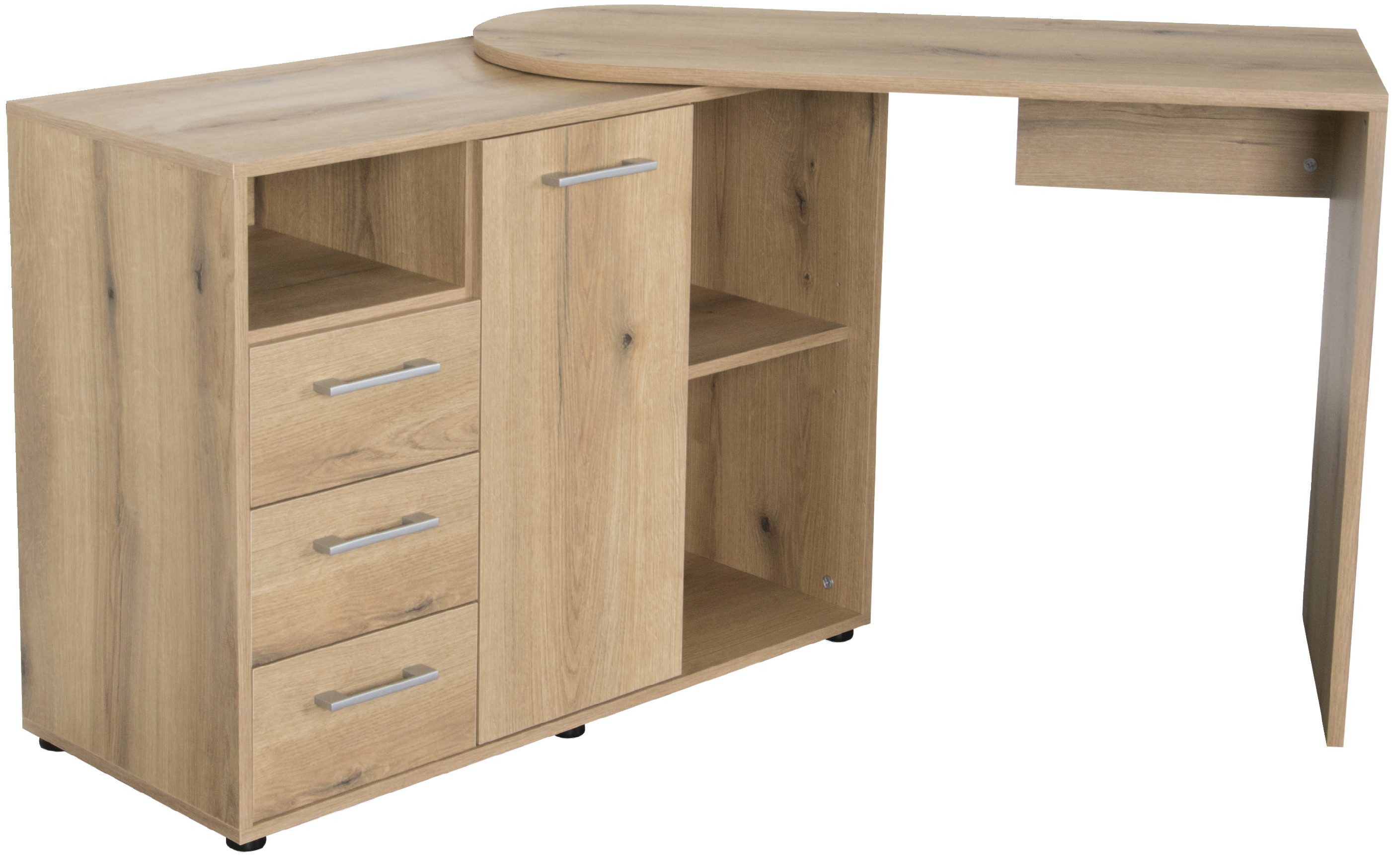 VOGL Möbelfabrik Bureau draaibaar tafelblad, ruimtebesparend, made in germany