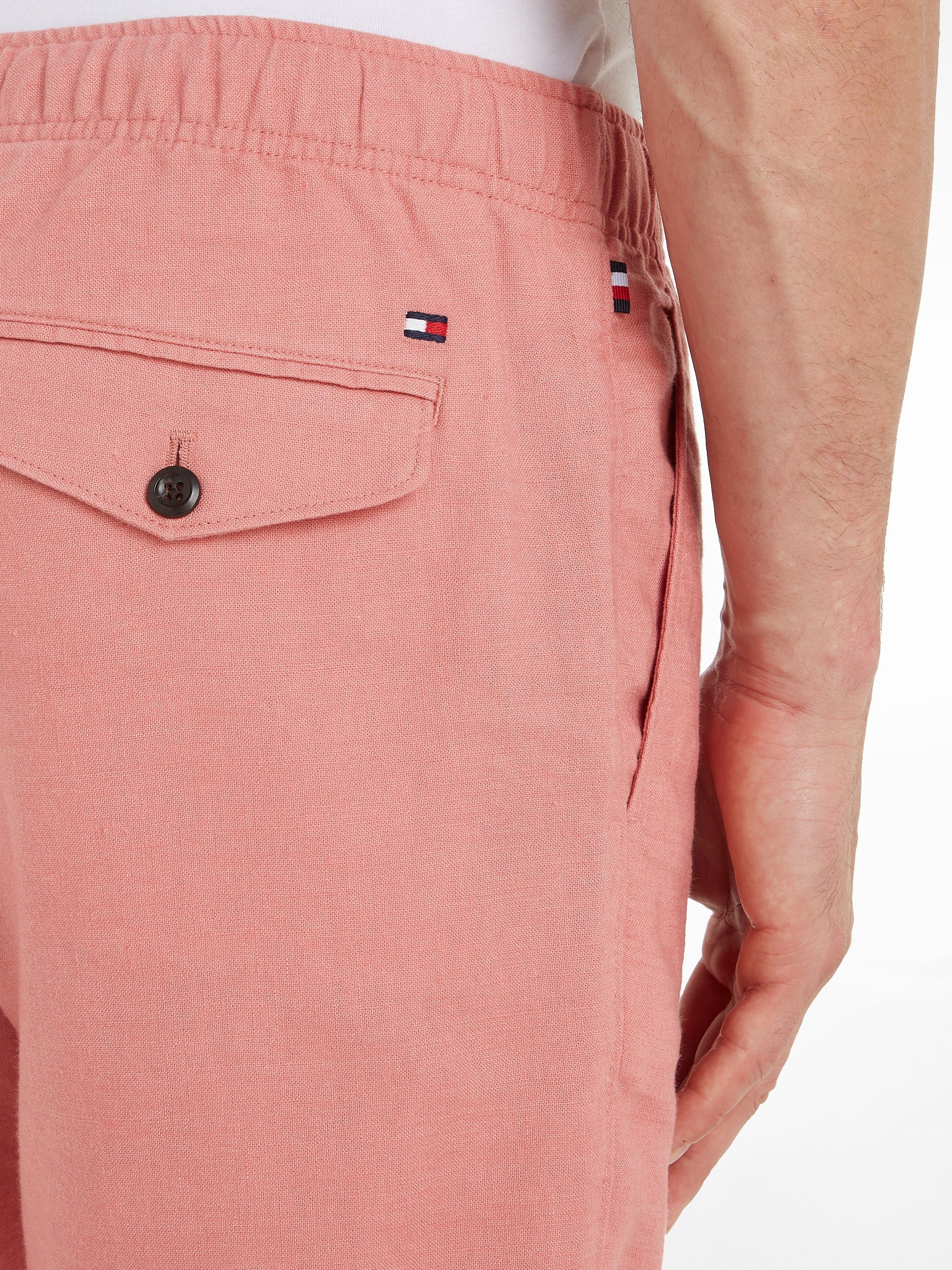 Tommy Hilfiger Short HARLEM PO DRWS LINEN met elastische taille