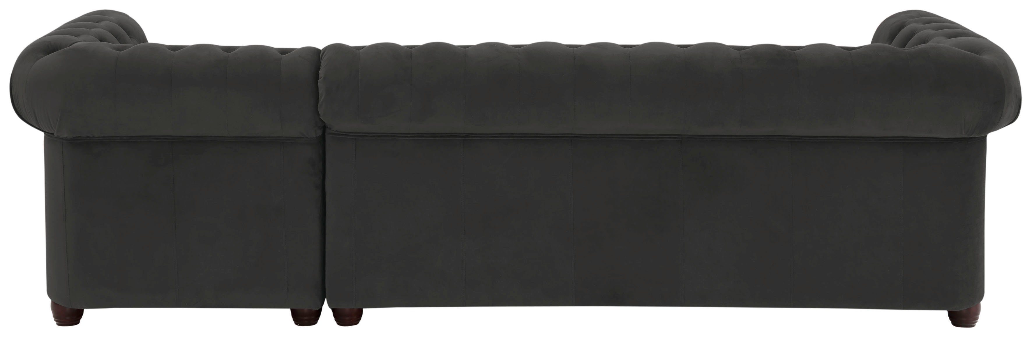 Home affaire Chesterfield-bank New Castle L-vorm hoogwaardige capitonnage in chesterfield-design, bxdxh: 255(171x72)