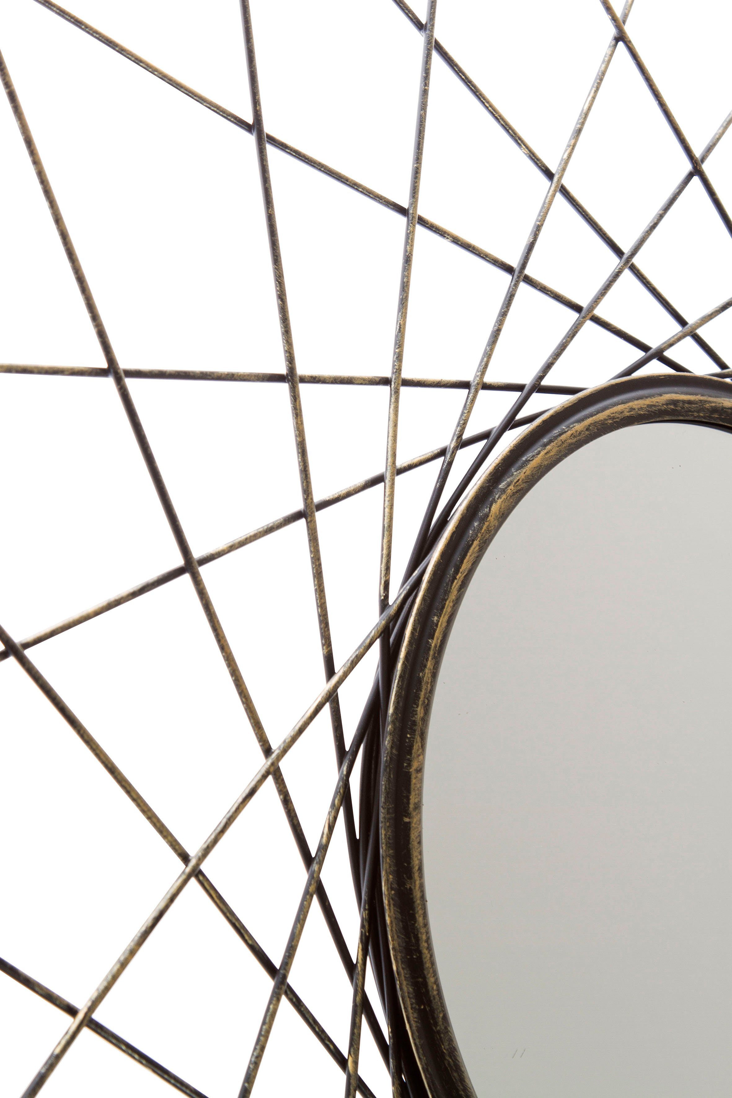 Myflair Möbel & Accessoires Sierspiegel Equlips Wandspiegel, landhuis, rond, goudkleurig, frame van metaal (1 stuk)