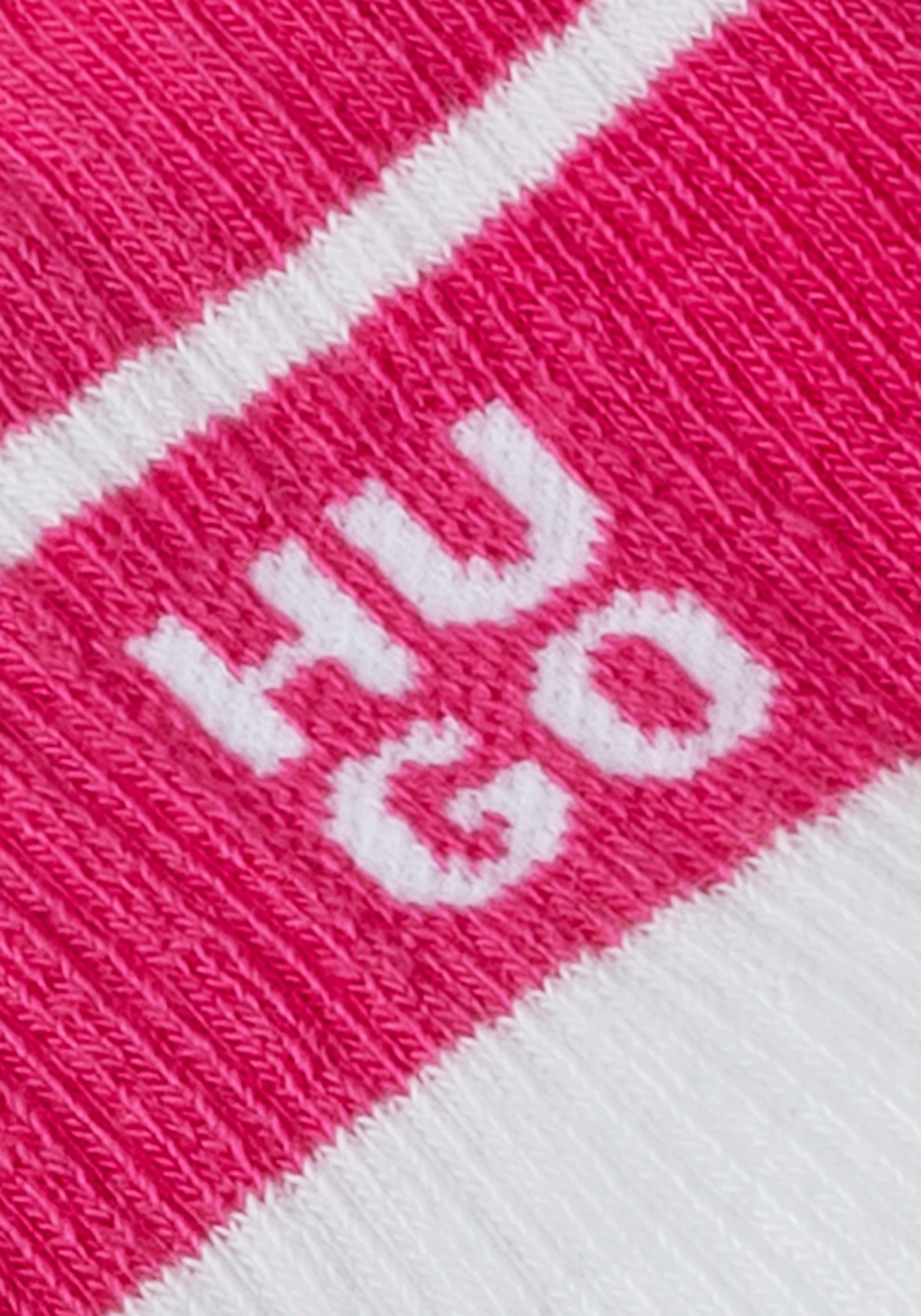 HUGO underwear Sokken 3P QS LOGO RIB CC met contrasterende logo-opdruk (3 paar, Set van 3)