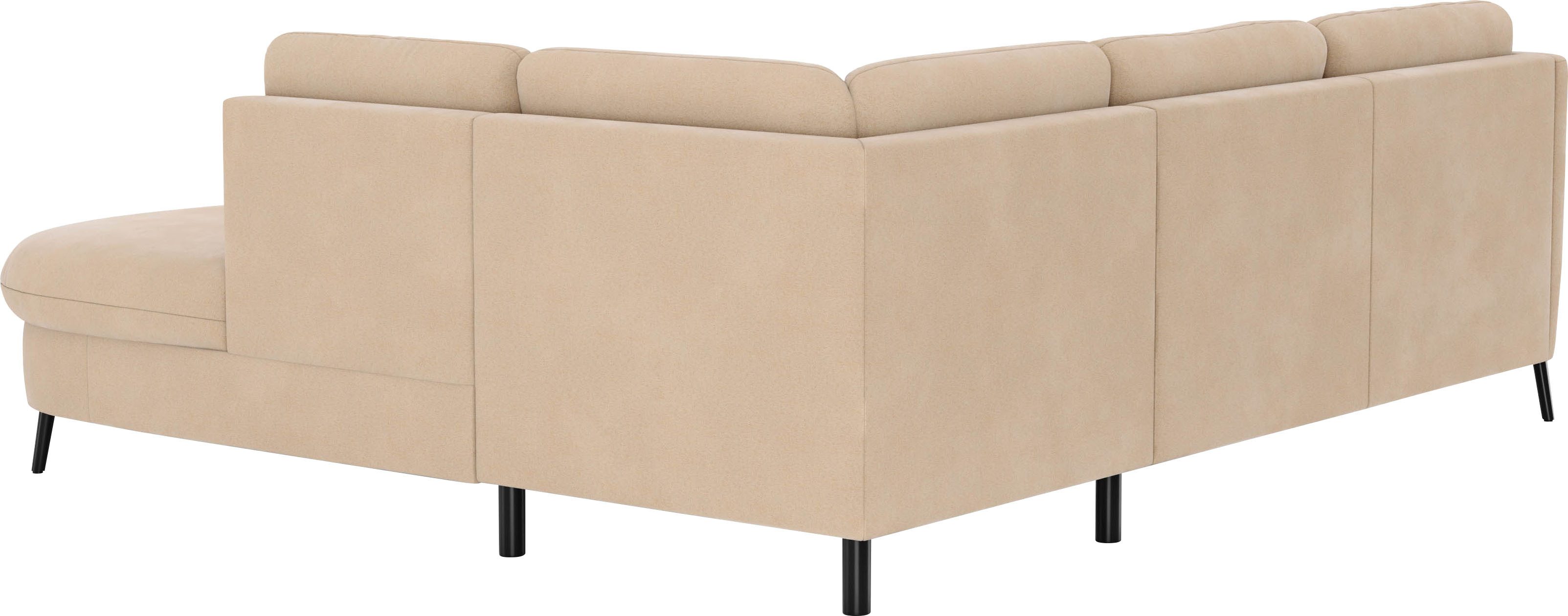 sit&more Hoekbank Soul L-vorm optioneel met bedfunctie en bedlade of lade