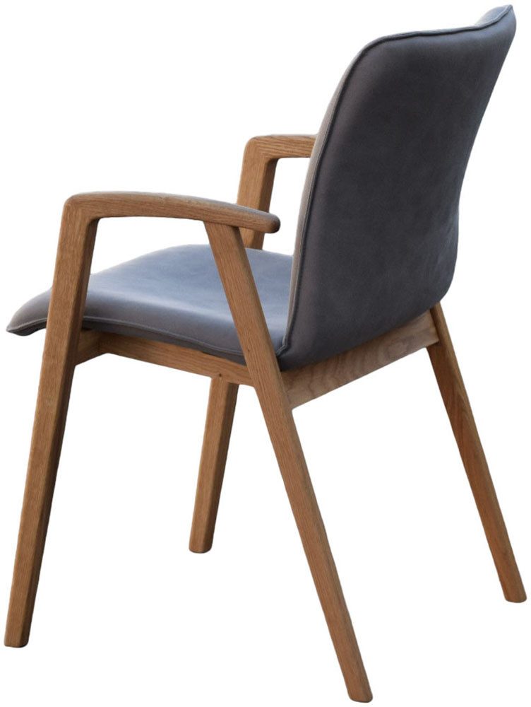 Home affaire Stoel met armleuningen Loreen eetkamerstoel, beklede stoel, designstoel met massief frame, hoogwaardig afgewerkt, armleuningen, stijlvol, comfortabel (set, 2 stuks)