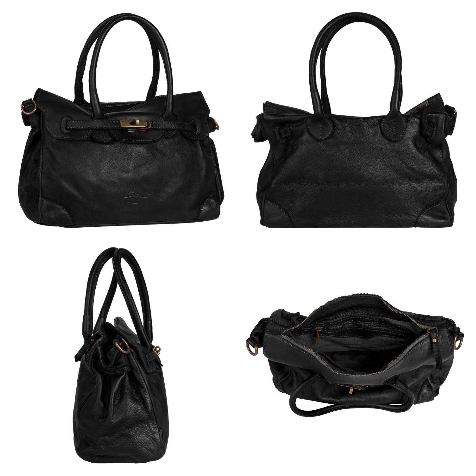 Samantha Look Shopper echt leer, made in italy