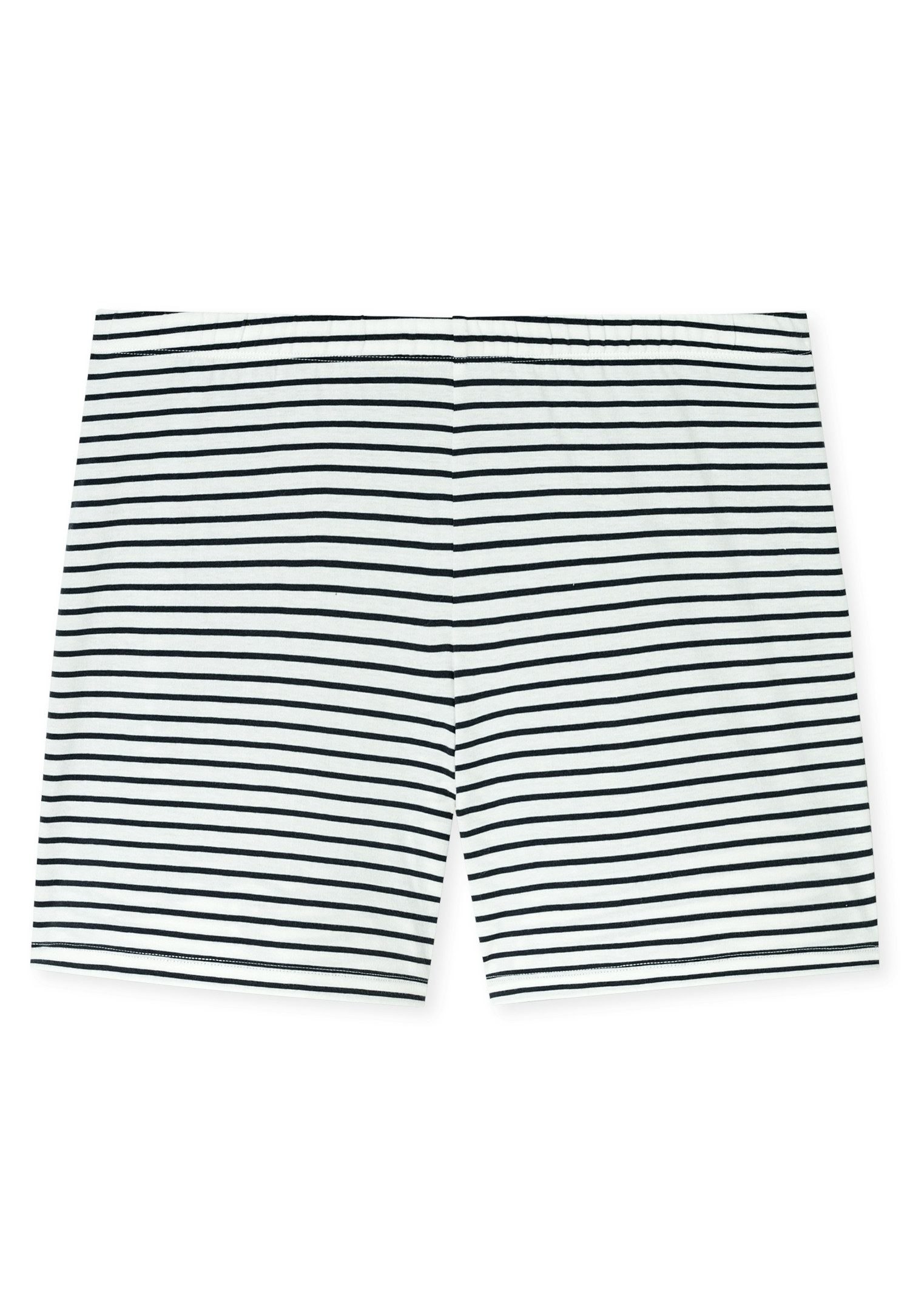 Schiesser Shortama Casual Essentials met effen shirt en gestreepte broek (2-delig)