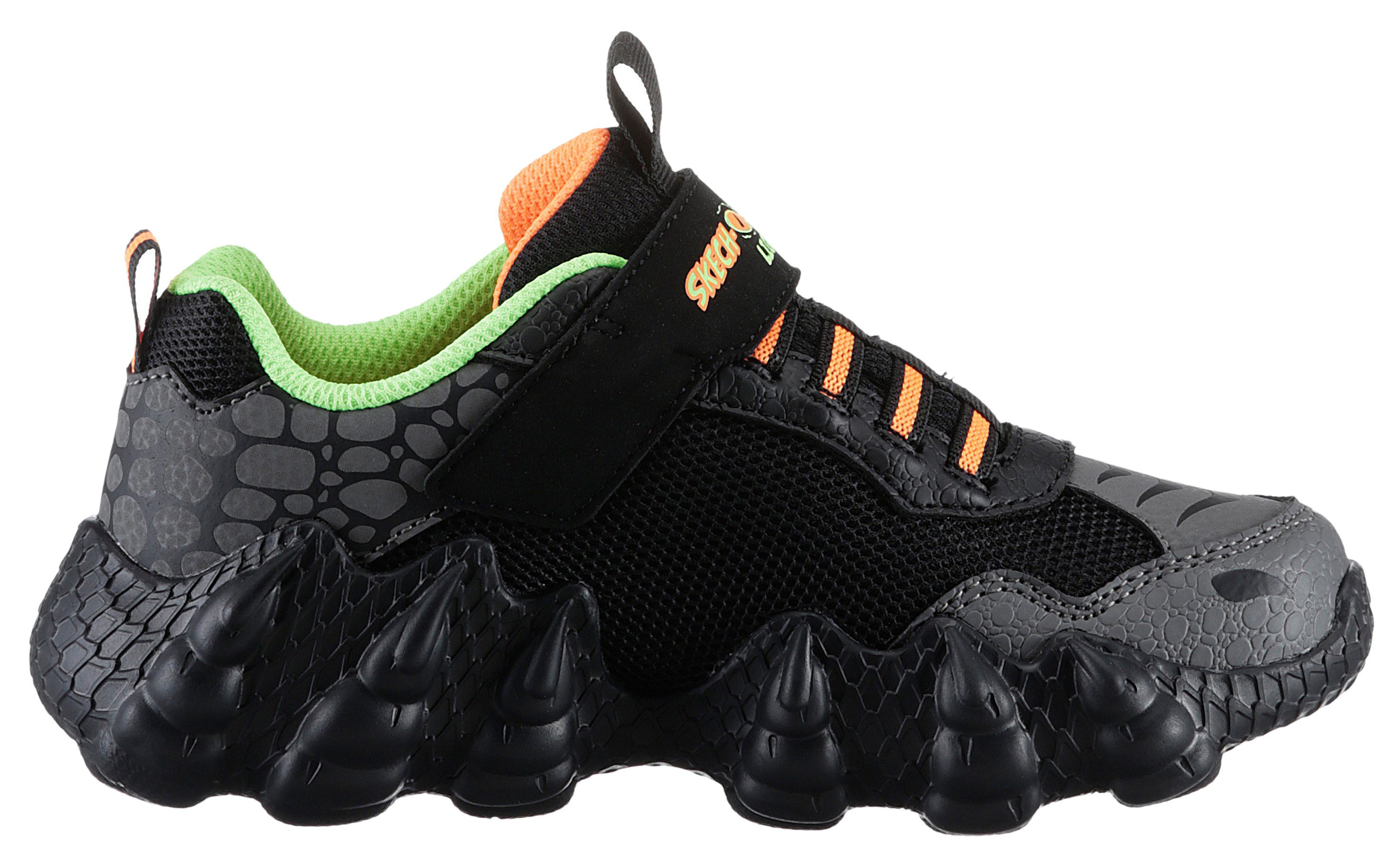 Skechers Sneakers SKECH-O-SAURUS LIGHTS Blink schoen, trekking schoen, kinderschoen met opvallende profielzool