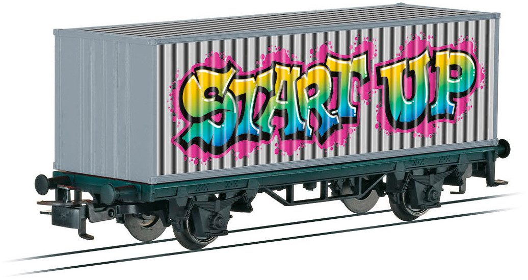 Märklin Goederenwagon Märklin start up - containerwagen graffiti - 44831