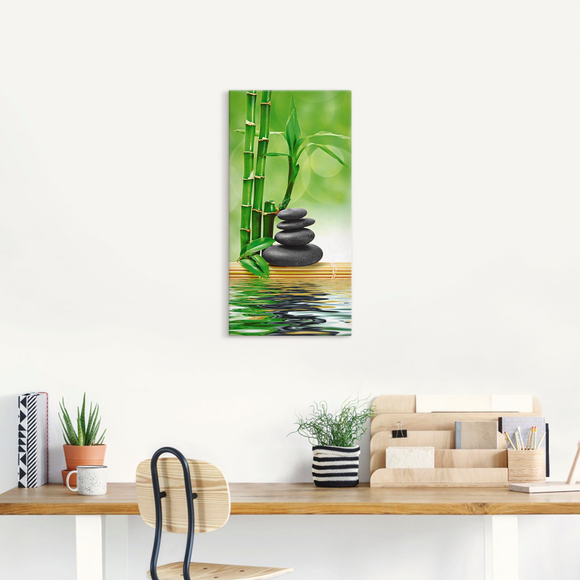 Artland Artprint Spa concept zen basaltstenen als artprint op linnen, poster, muursticker in verschillende maten