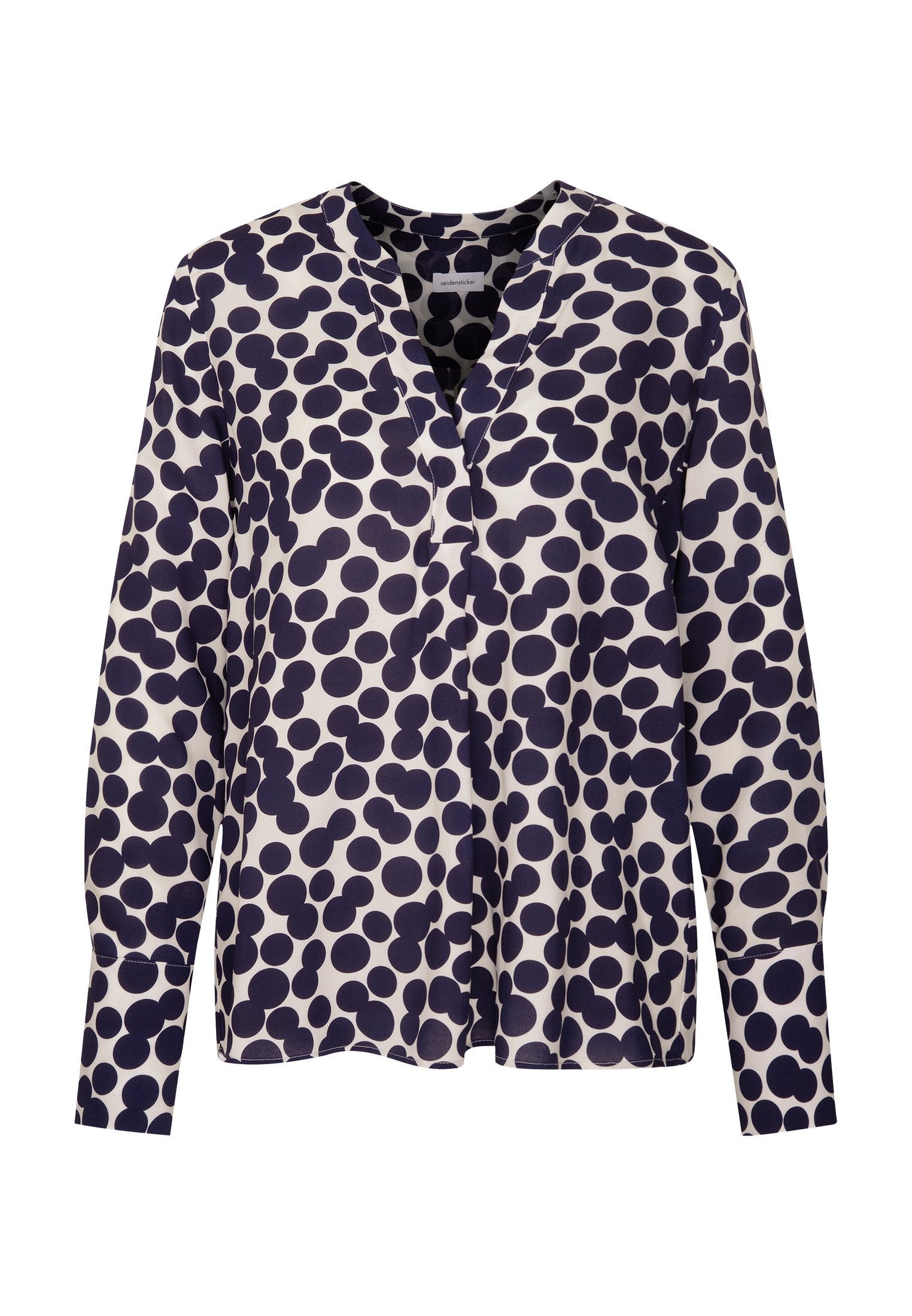 seidensticker Klassieke blouse Zwarte roos Tuniek stippen