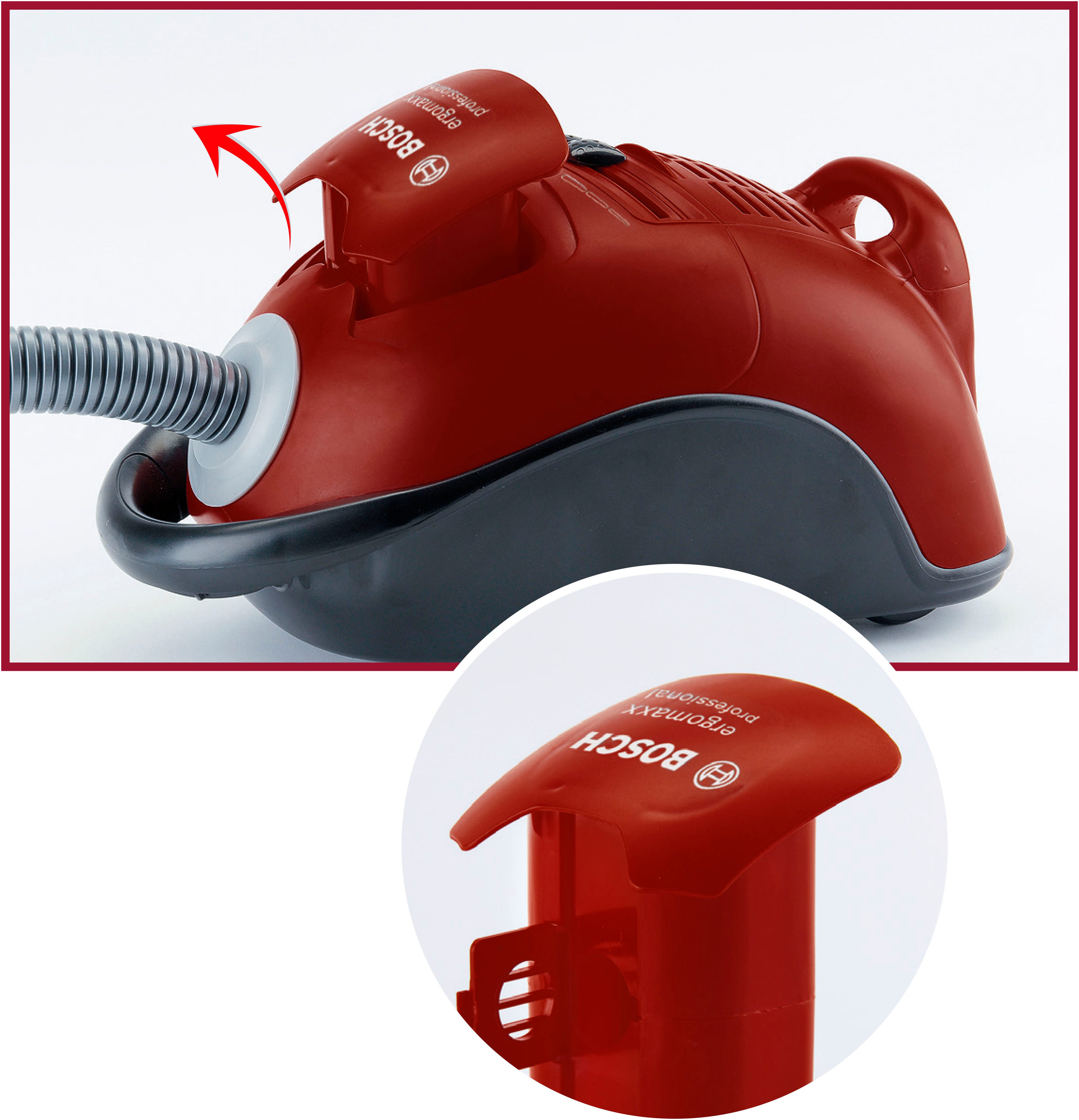 Klein Kinder-stofzuiger Bosch stofzuiger, rood