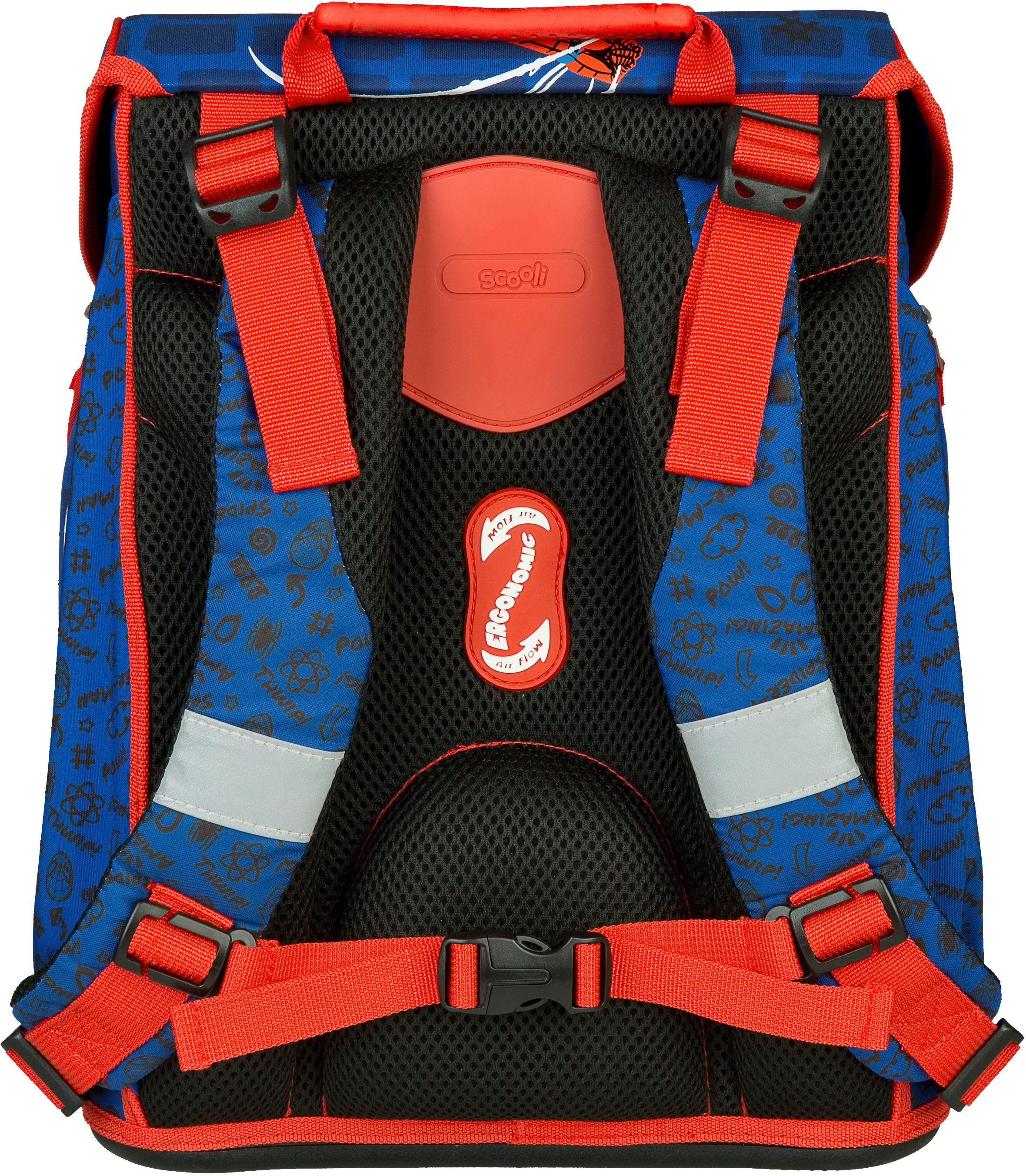 Scooli Schooltas EasyFit, Spider Man (set, 5-delig)