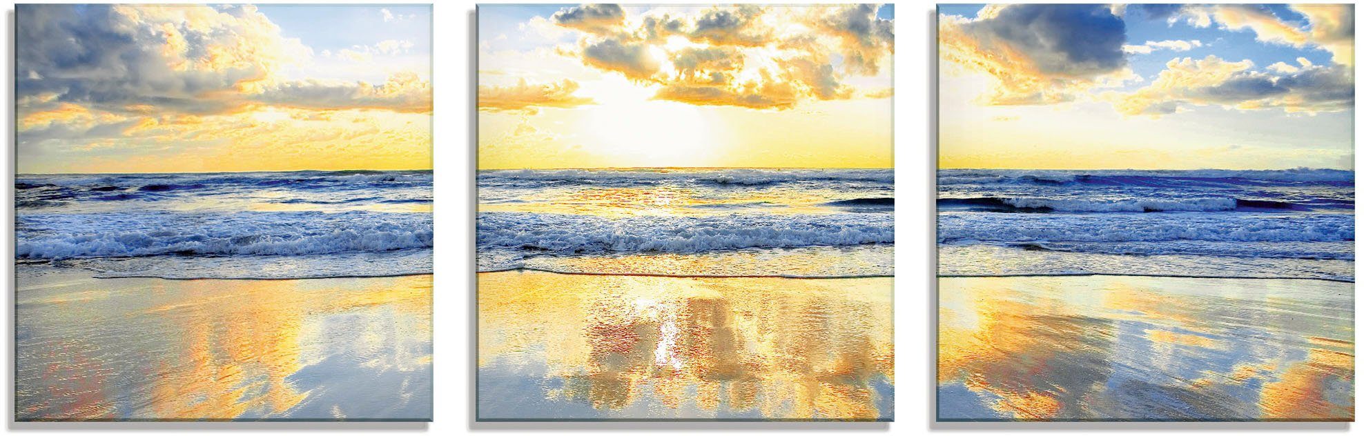 Artland Print op glas Zonsopkomst boven de oceaan