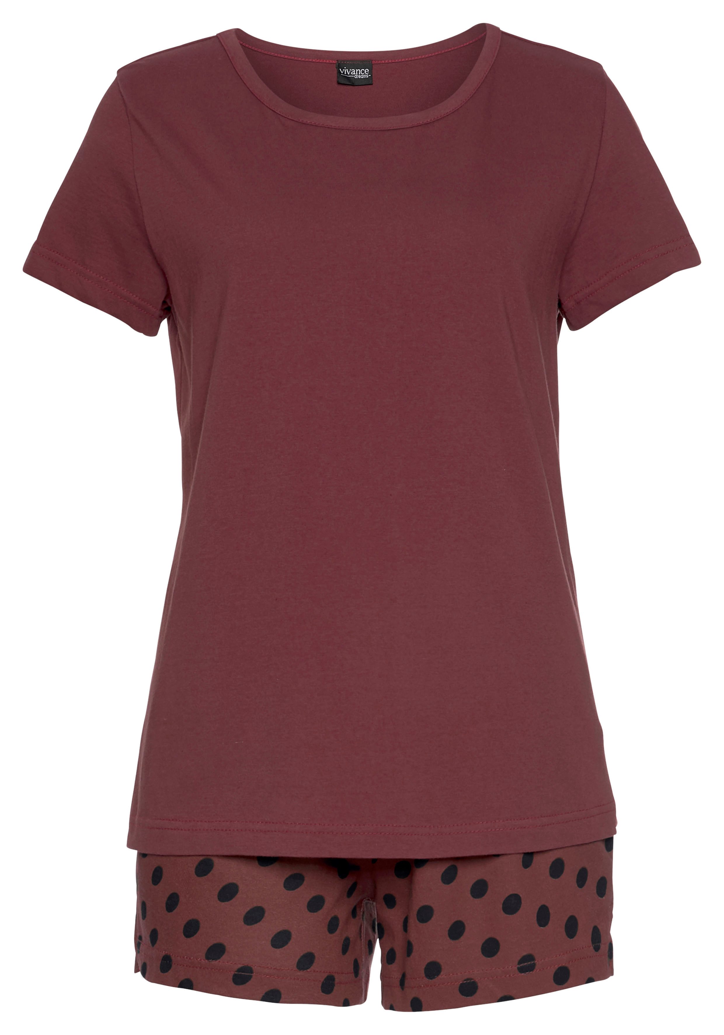 Vivance Dreams Shortama met sterrenprint (4-delig, Set van 2)