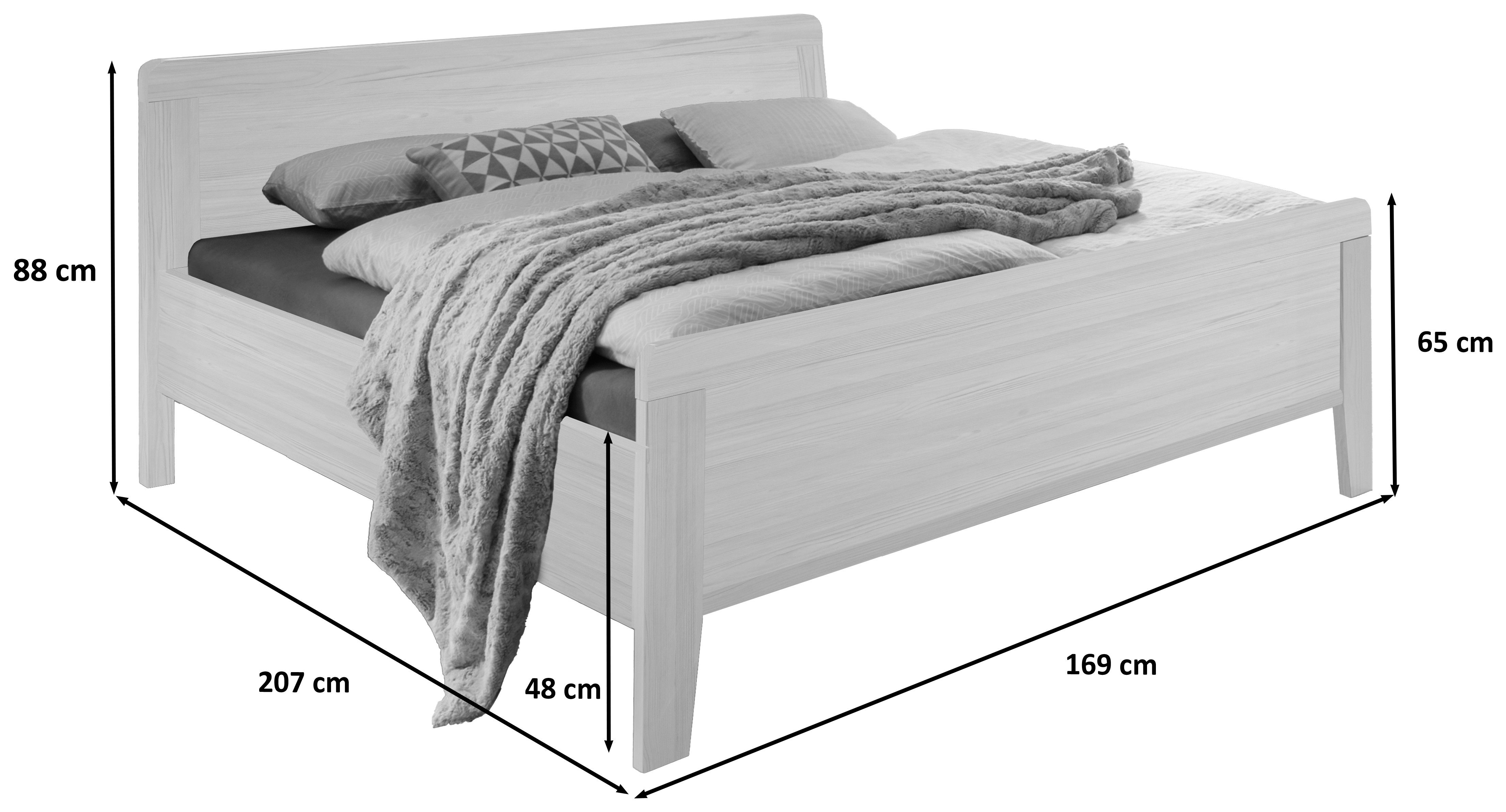 WIEMANN Houten bed Bern viervoudig verstelbare lighoogte