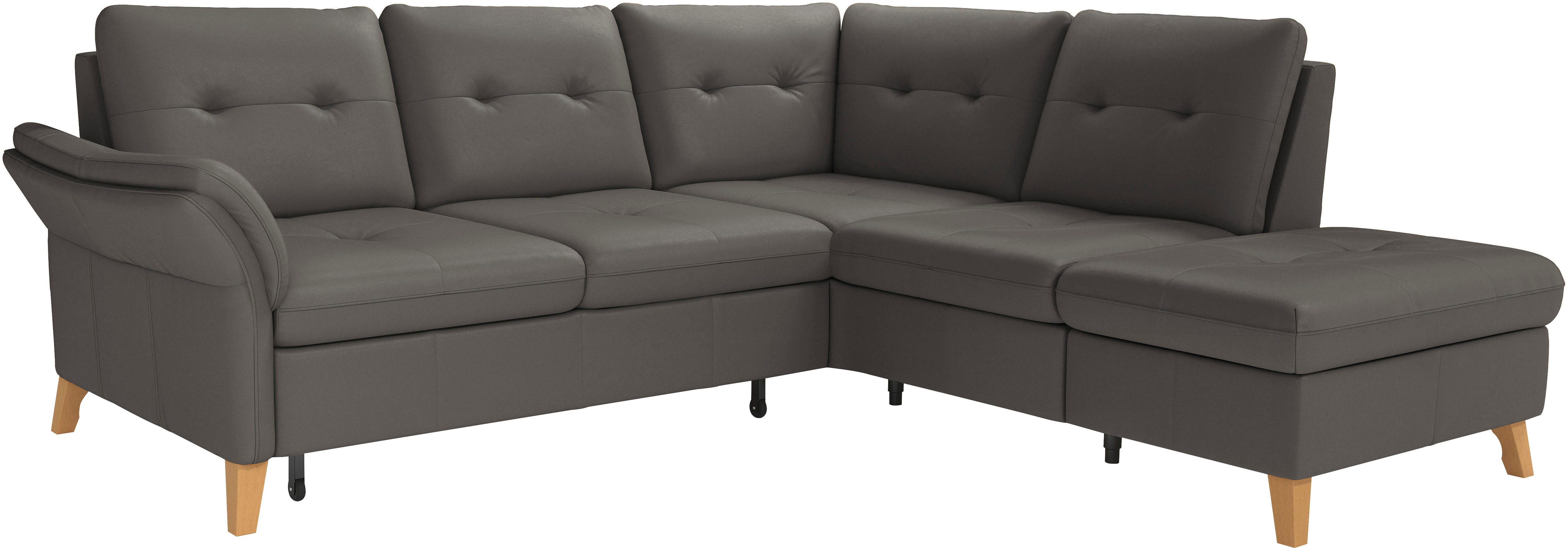 sit&more Hoekbank Göteborg inclusief zitdiepteverstelling, optioneel met bedfunctie & bedlade