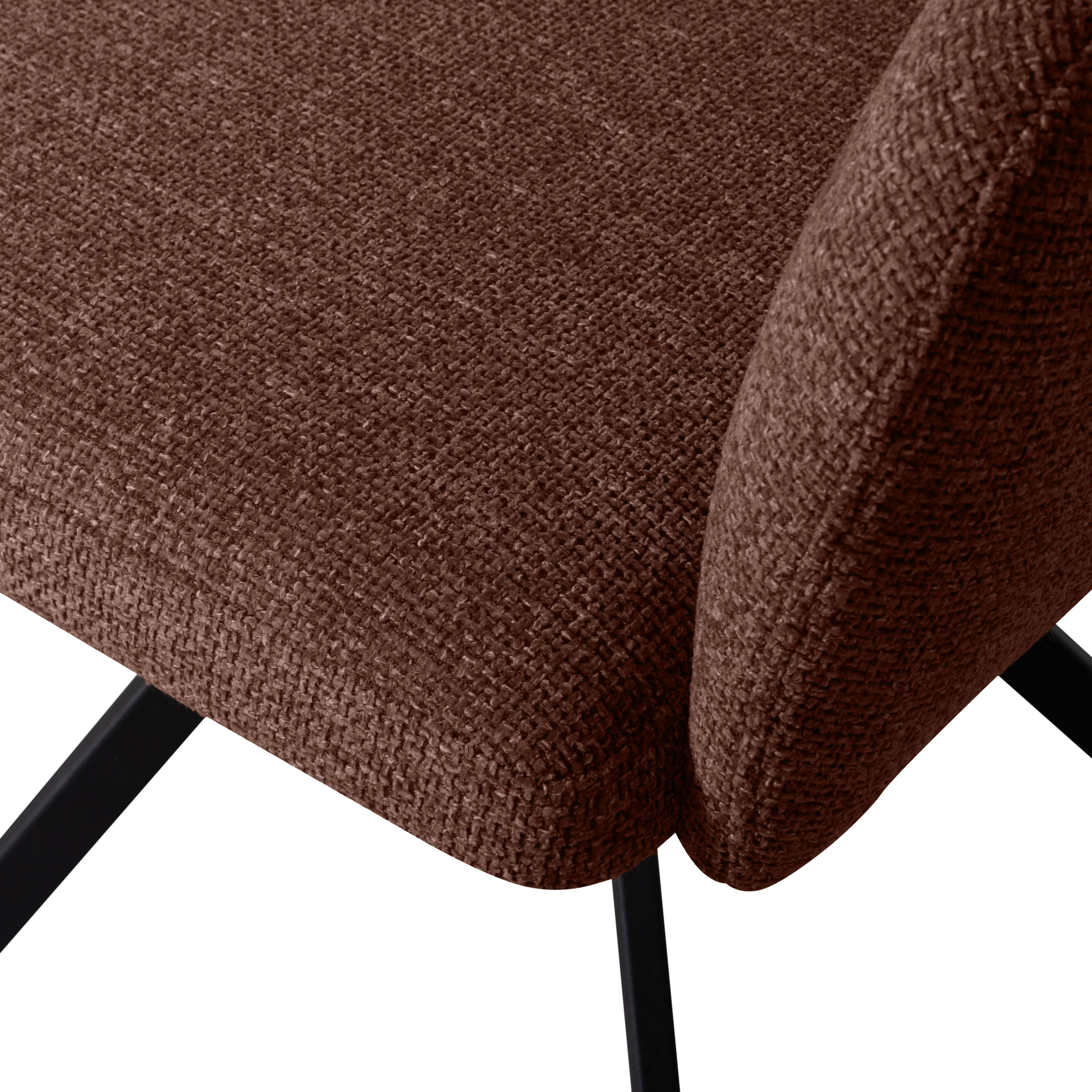 WOOOD Eetkamerstoel Fenne Gestoffeerde stoel met draaivoet, geweven stof, hoogte 80 cm (set, 2 stuks)