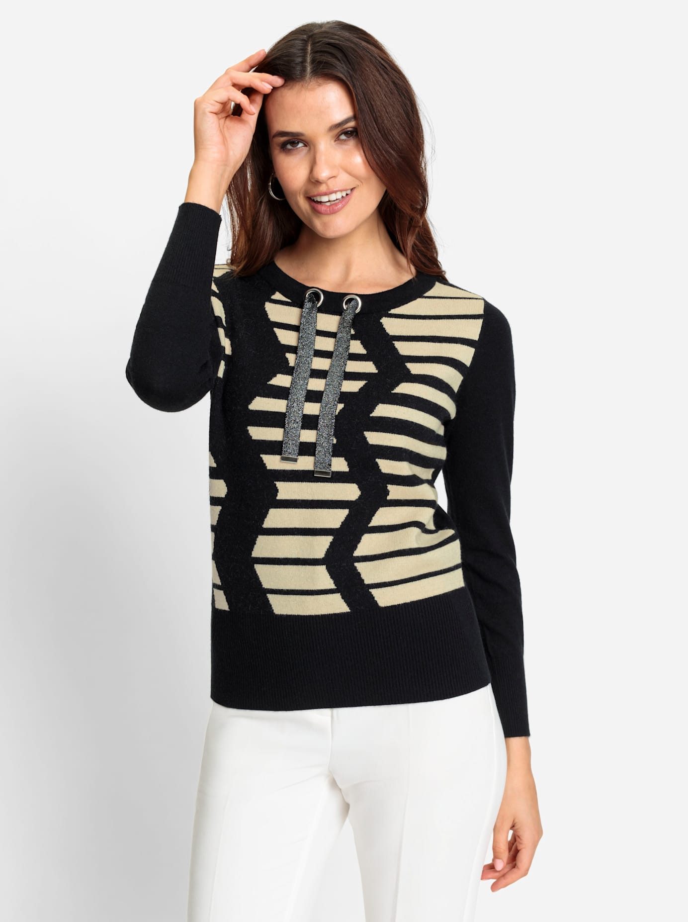 Classic Inspirationen Trui met ronde hals Trui