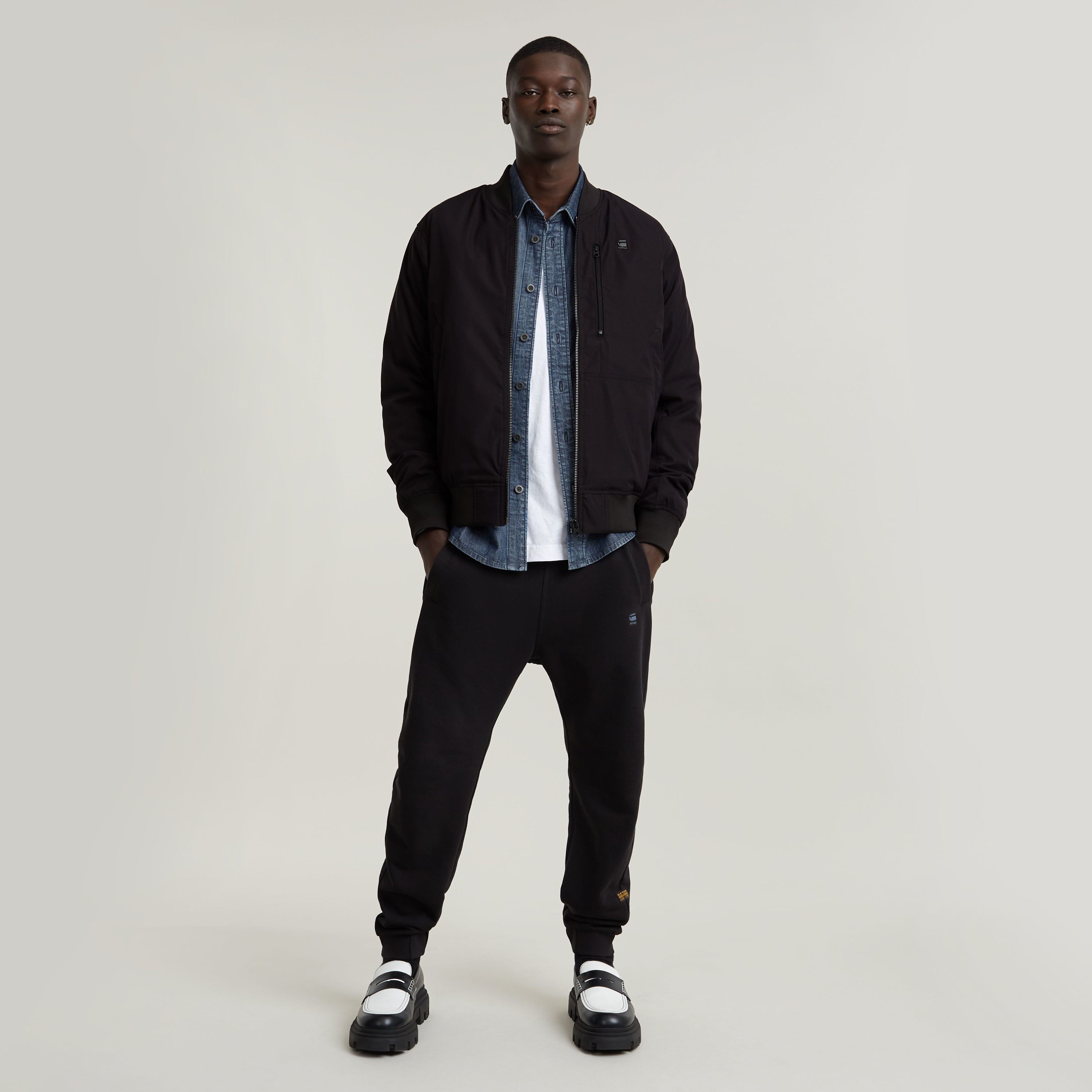 G-Star RAW Bomberjack Tech Bomber met doorgestikte voering