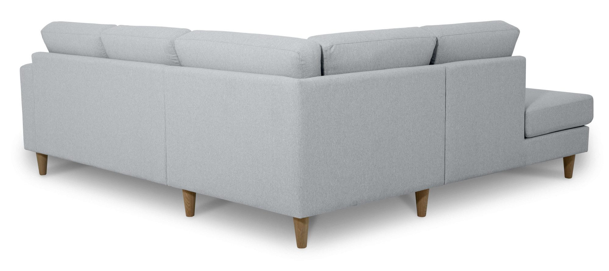 andas Hoekbank Tvinno in scandinavische stijl, l-vorm, met massief houten poten, breedte 230 cm