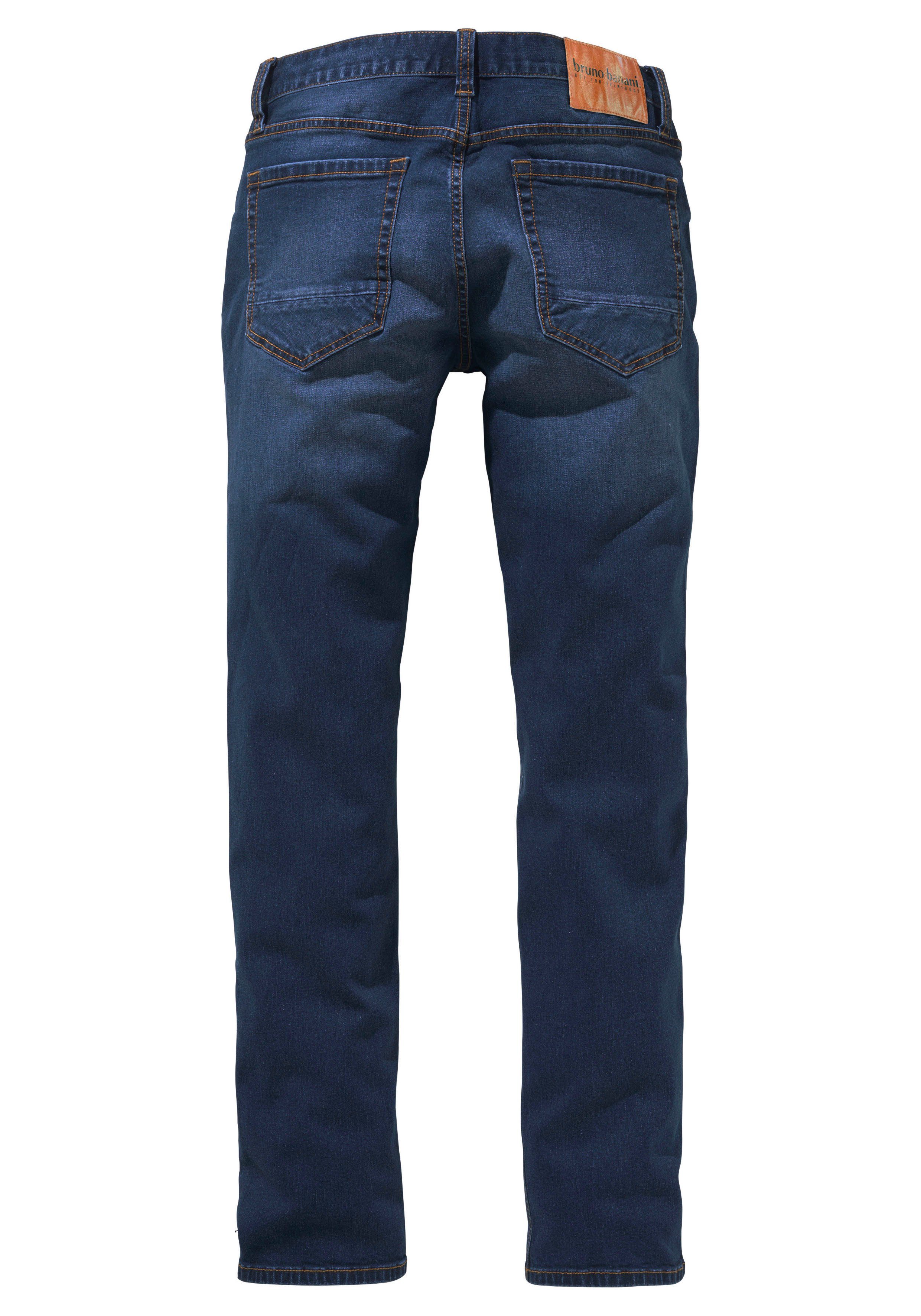 Bruno Banani Straight jeans Hutch rechte broekspijpen, gedeeltelijk met modieuze destroyed-effecten,