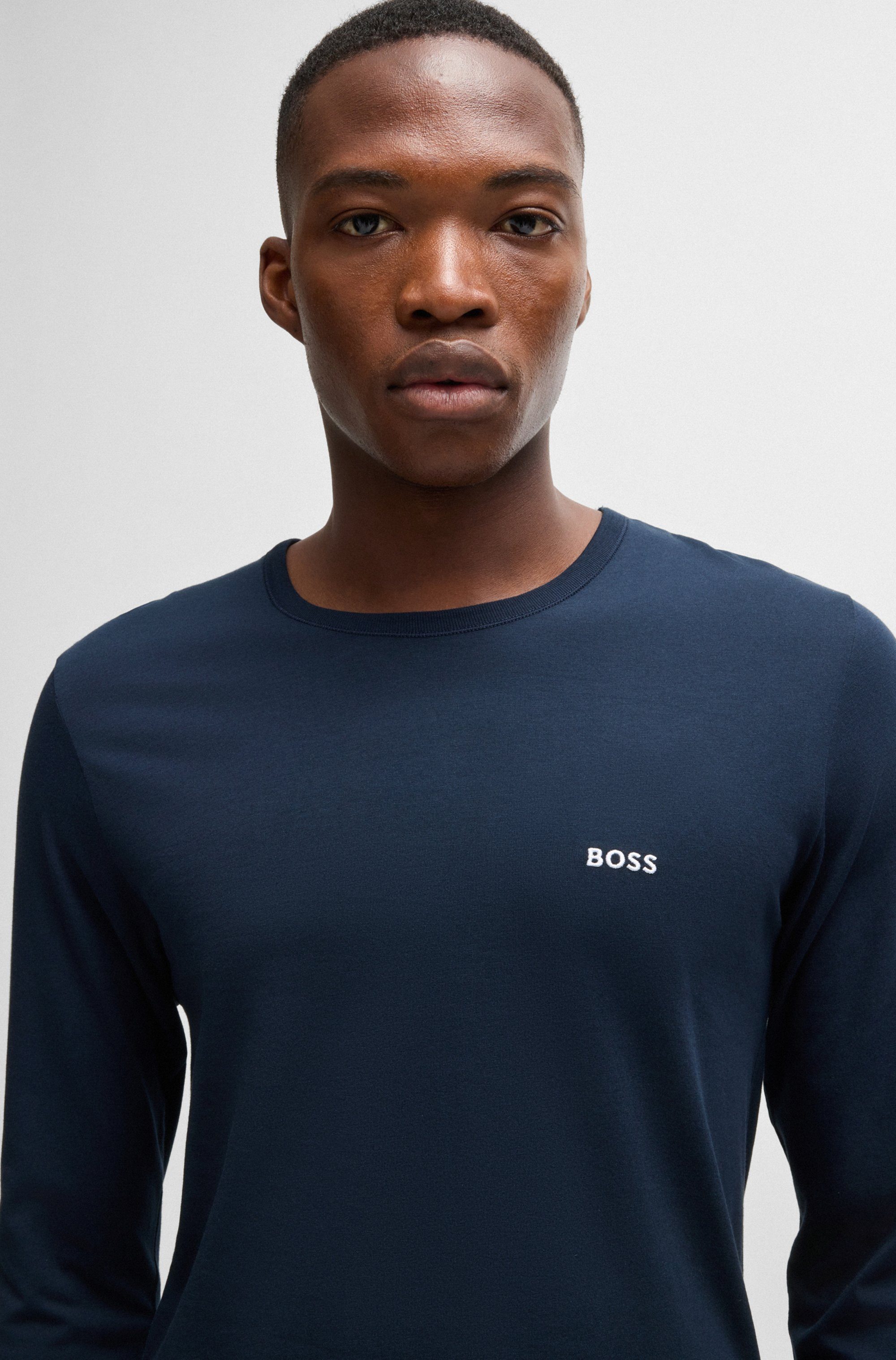 BOSS Shirt met lange mouwen Longsleeve-Shirt R-Neck Classic COTTON 3pcs/pack (3-delig)