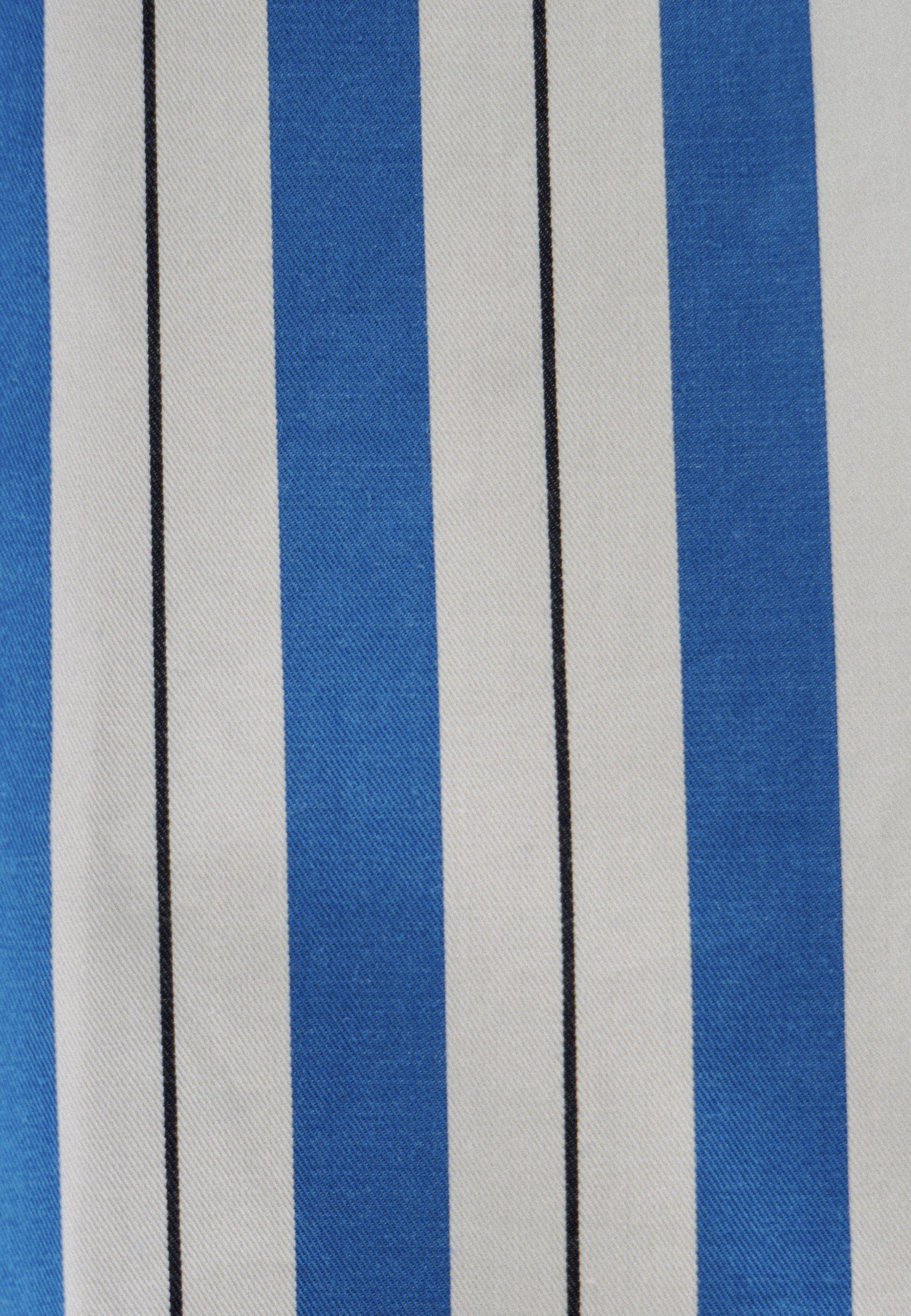 seidensticker Overhemdblouse Zwarte roos Lange mouwen kraag strepen