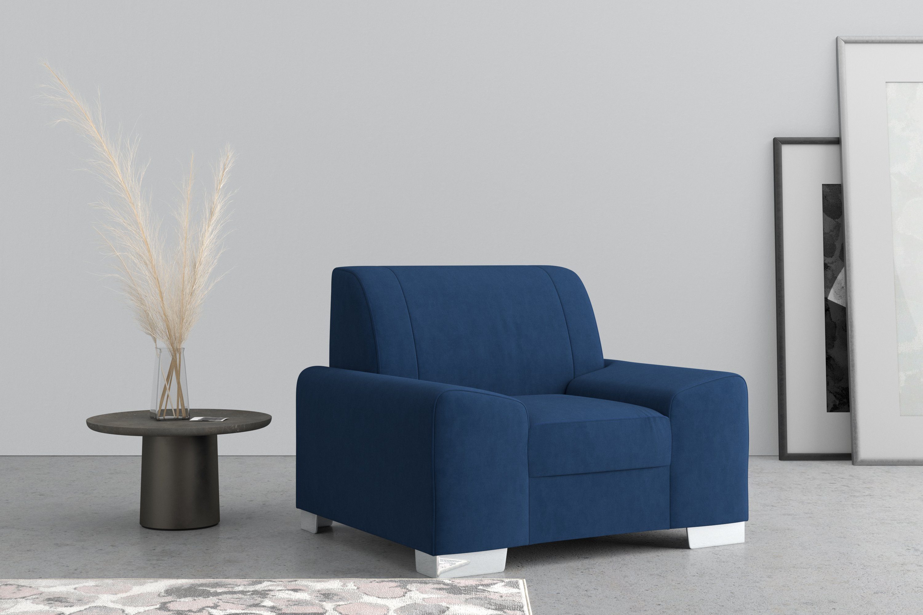 DOMO collection Fauteuil Anzio optioneel met veerkern
