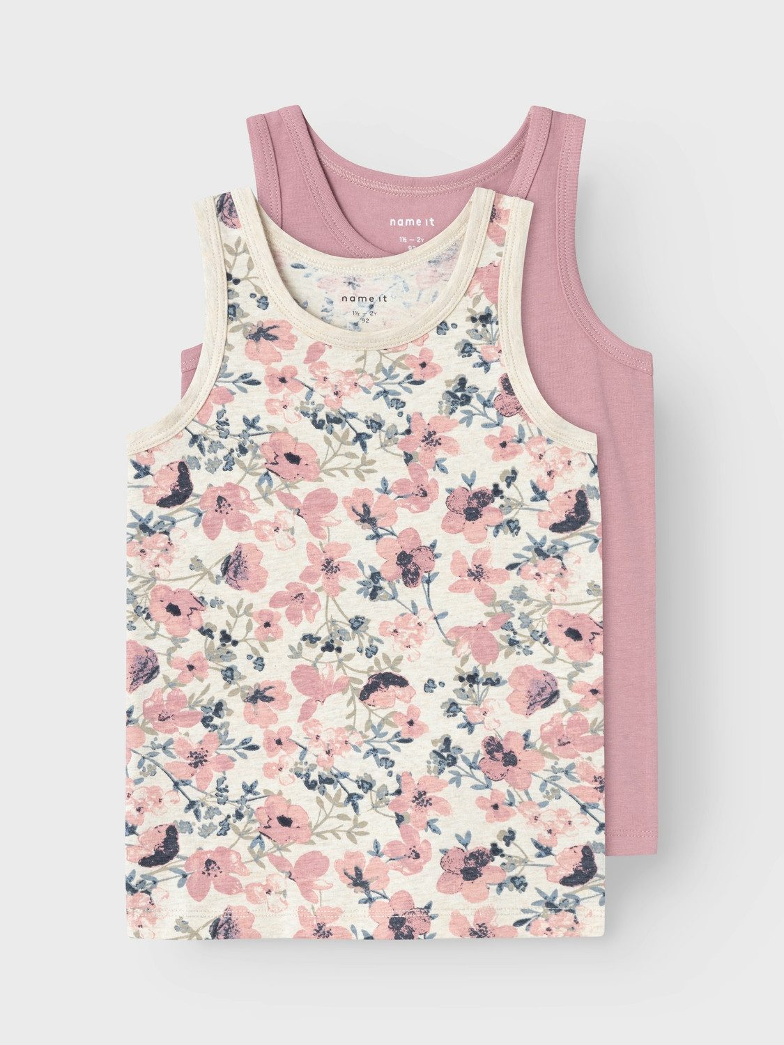 Name It Hemd NMFTANK TOP 2P NOSTALGIA FLOWER NOOS (set 2 stuks)