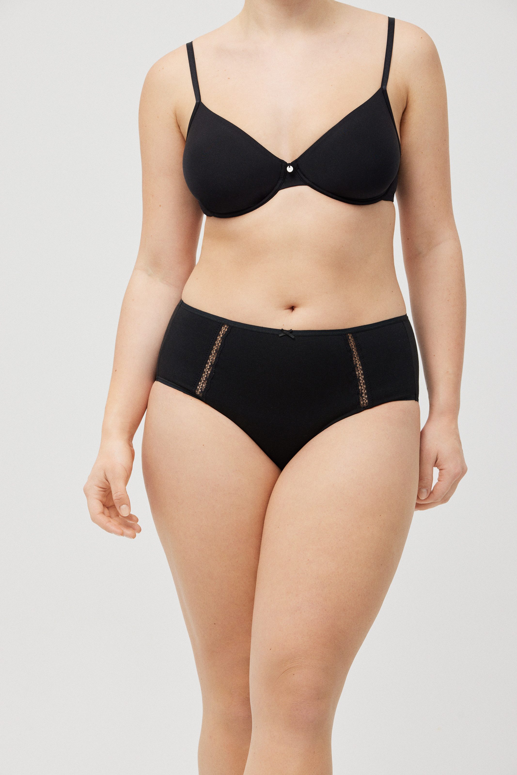 YSABEL MORA Tailleslip Kant, elastisch, zacht, vormend, katoenmix (Set van 3)