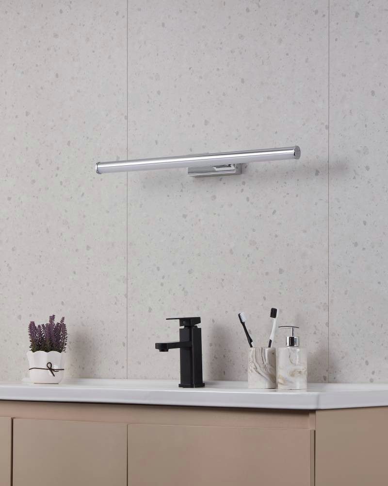 EGLO Wandlamp VADUMI spiegel lamp, badkamer lamp, LED, chroom, wit, IP44