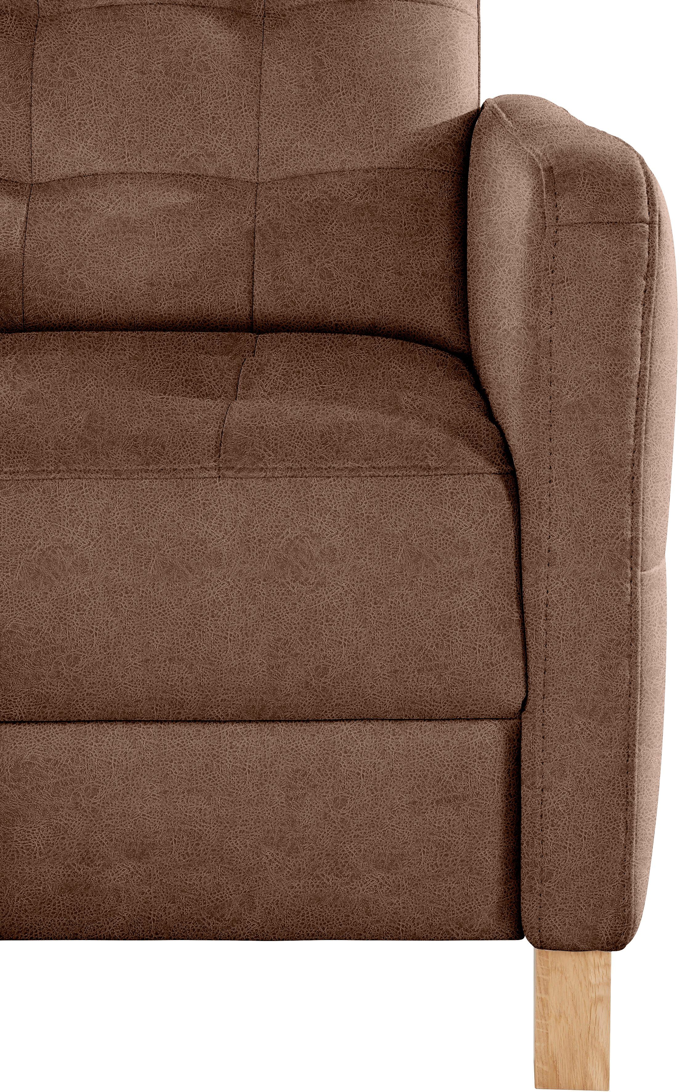 exxpo - sofa fashion Fauteuil Elio, loungesessel, verfijnde detailverwerking, comfortabel en modern fauteuils bruin