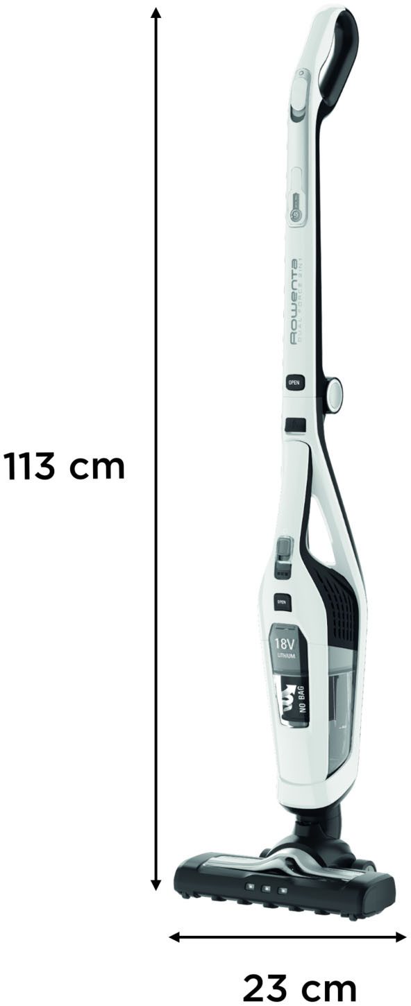 Rowenta Accu-steelstofzuiger Dual Force 2-in-1, moeiteloze opslag, opklapbare handgreep, LED-diffuser