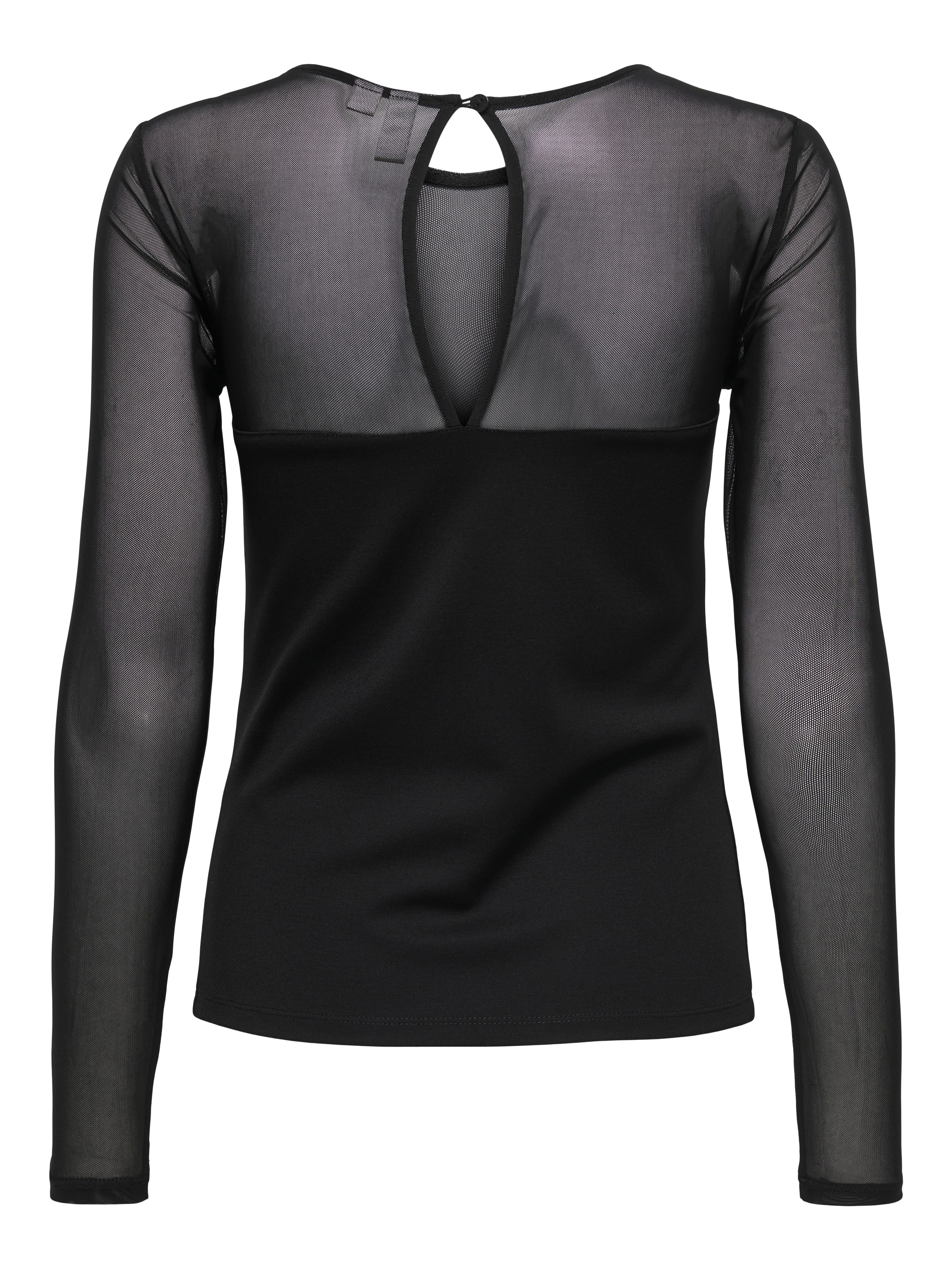 Only Shirt met lange mouwen ONLHEART-BECKI L/S MIX TOP WVN
