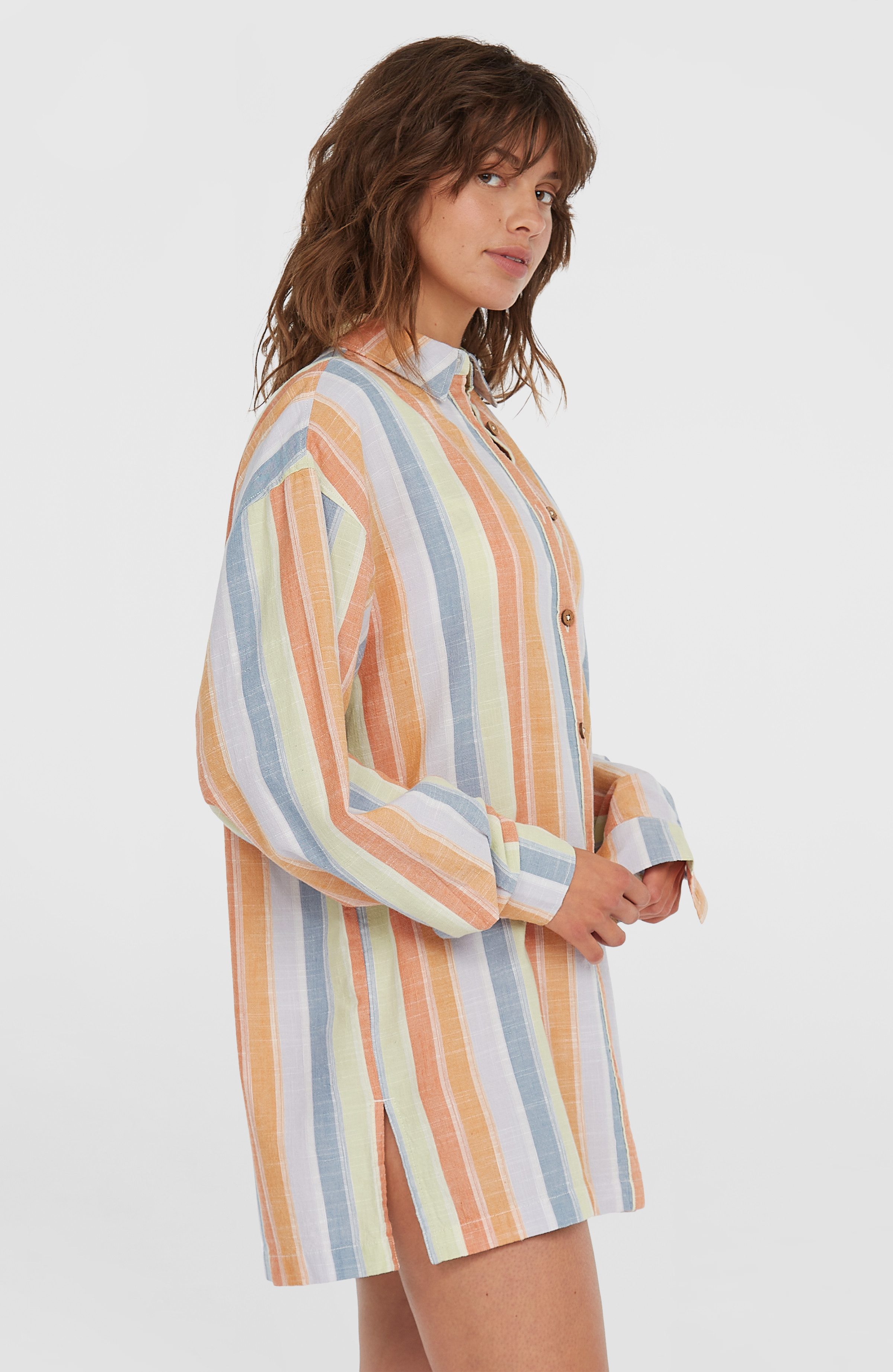 O'Neill Jurk met overhemdkraag O'NEILL BEACH VINTAGE LONG SHIRT