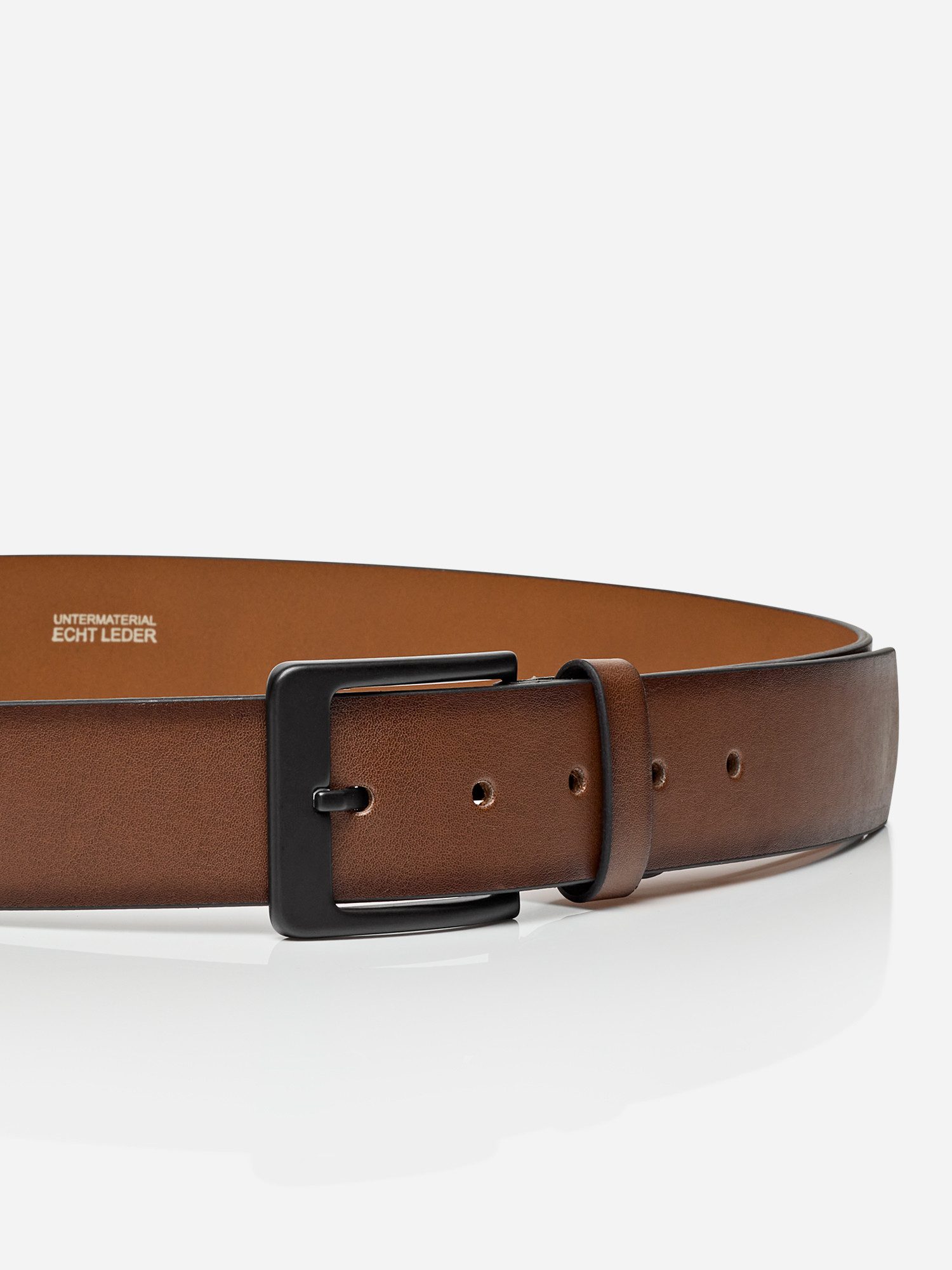 MONTI Leren riem Atlanta met donkere gesp