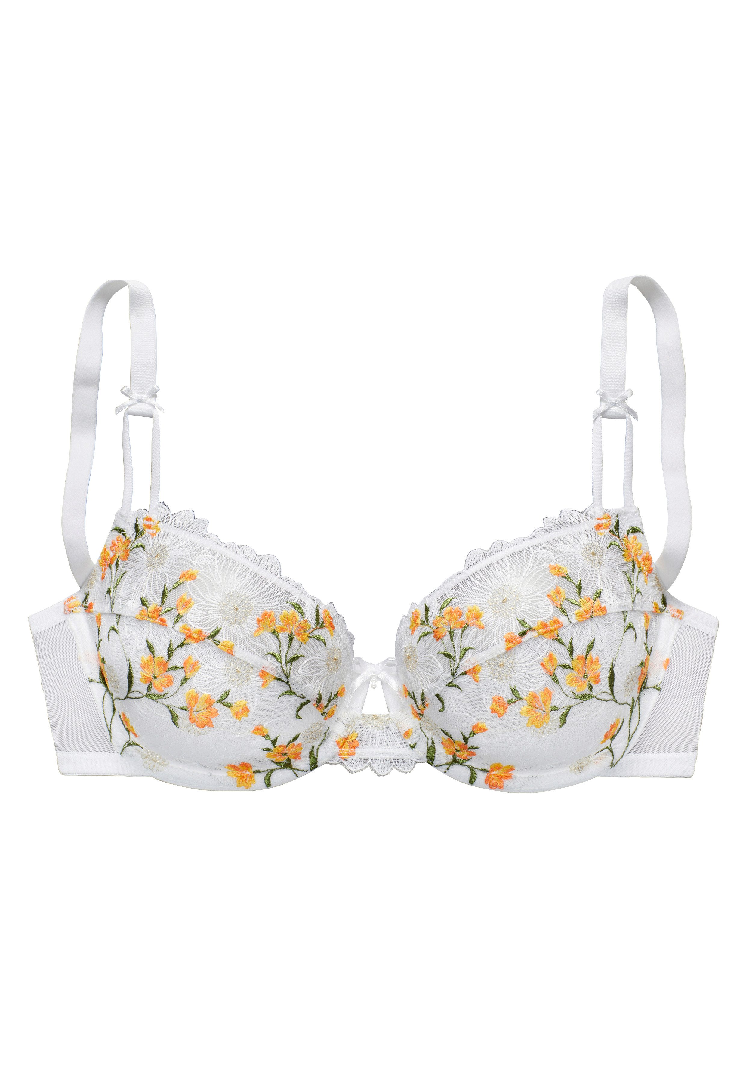Lascana Beugel-bh met delicate, bloemige borduurkant, sexy lingerie