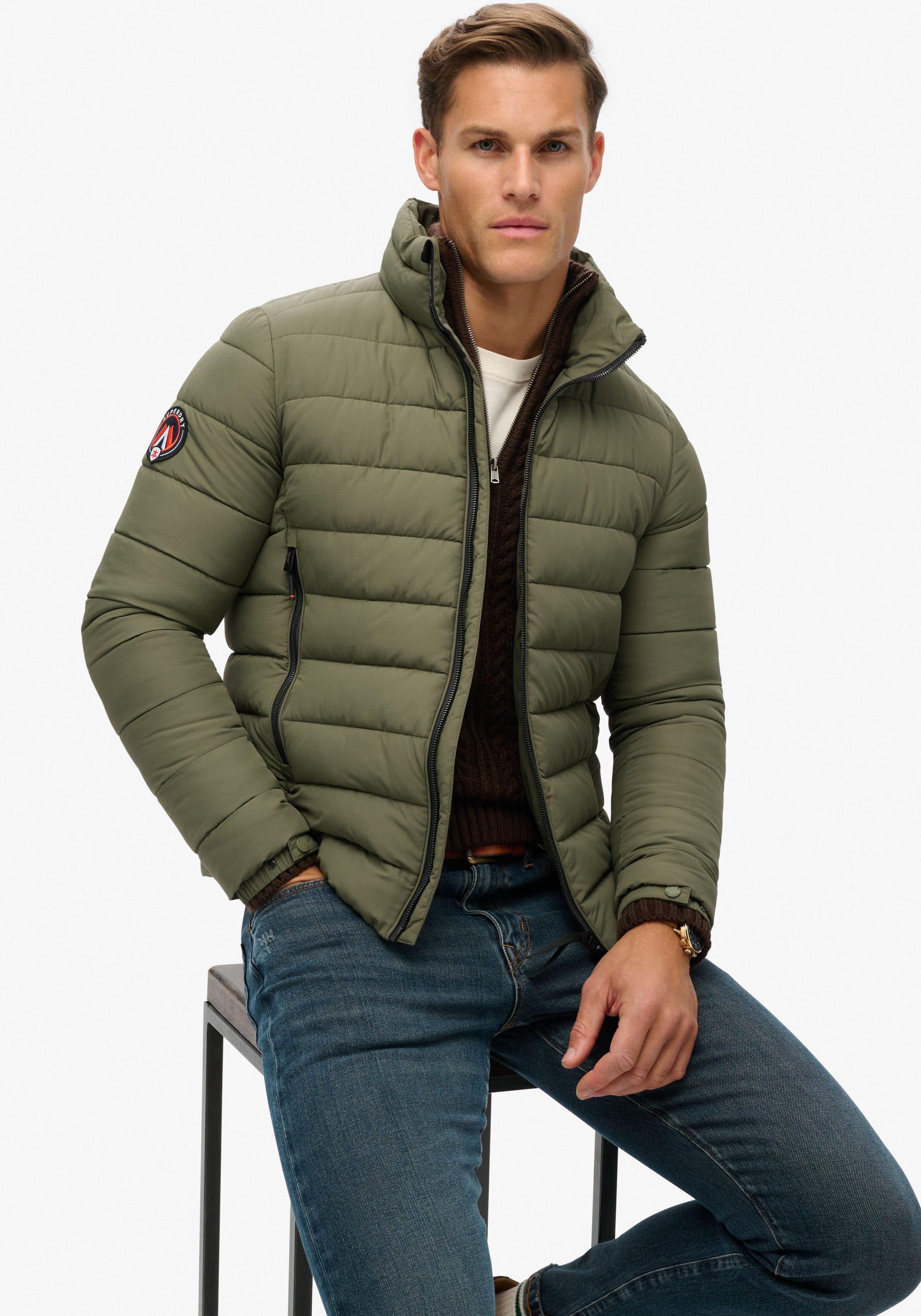 Superdry Gewatteerde jas FUJI EMB PADDED JACKET