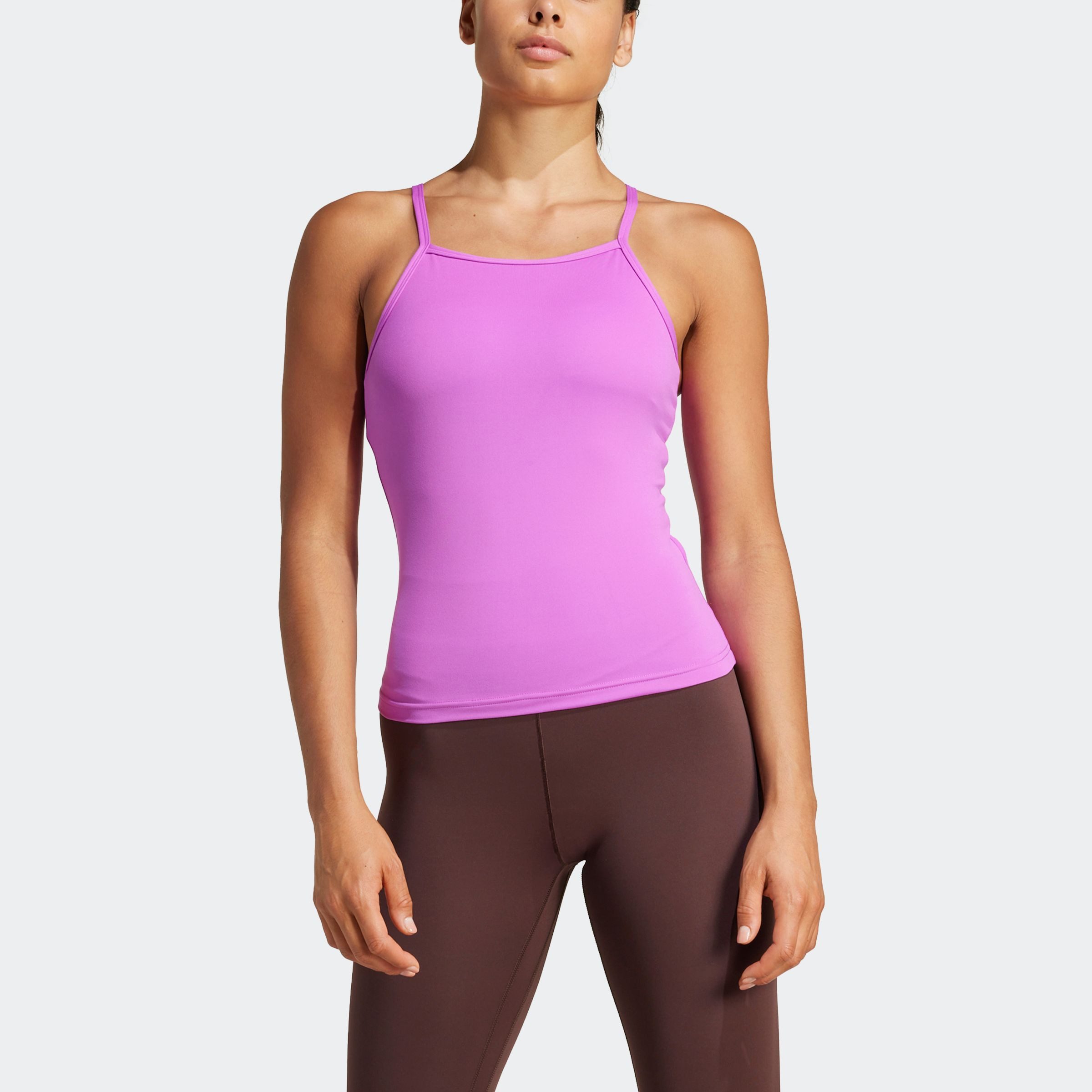 adidas Performance Tanktop YGA TANK dames tanktops maat L paars