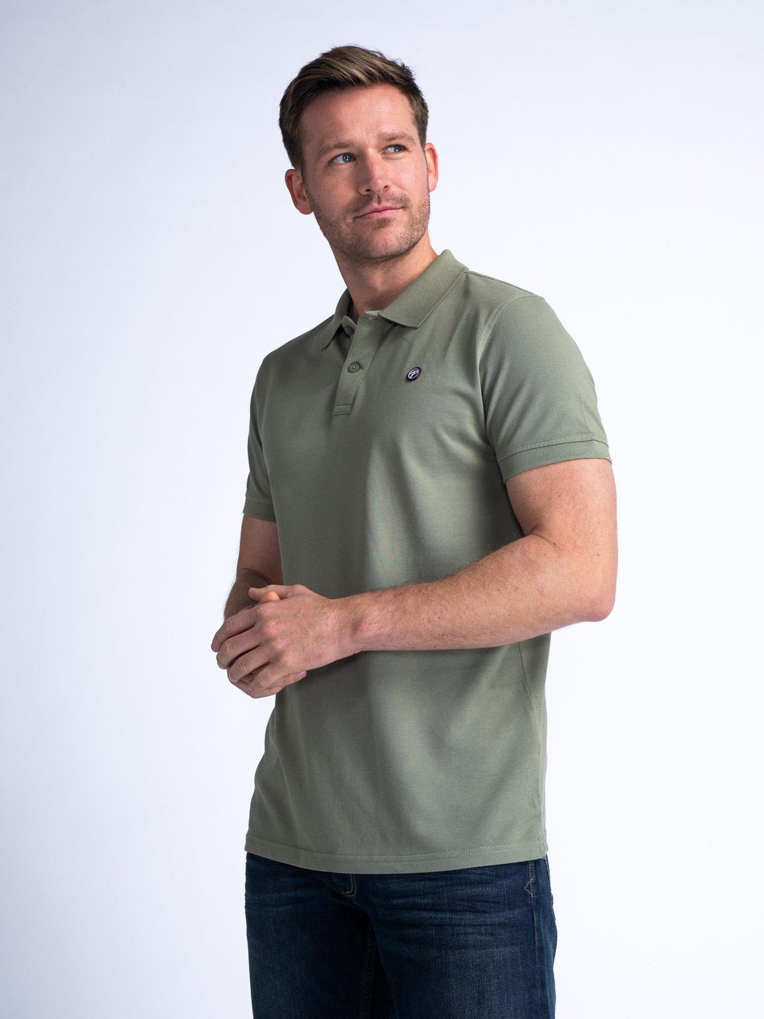 Petrol Industries Poloshirt Men Polo Short Sleeve heren poloshirts maat S groen