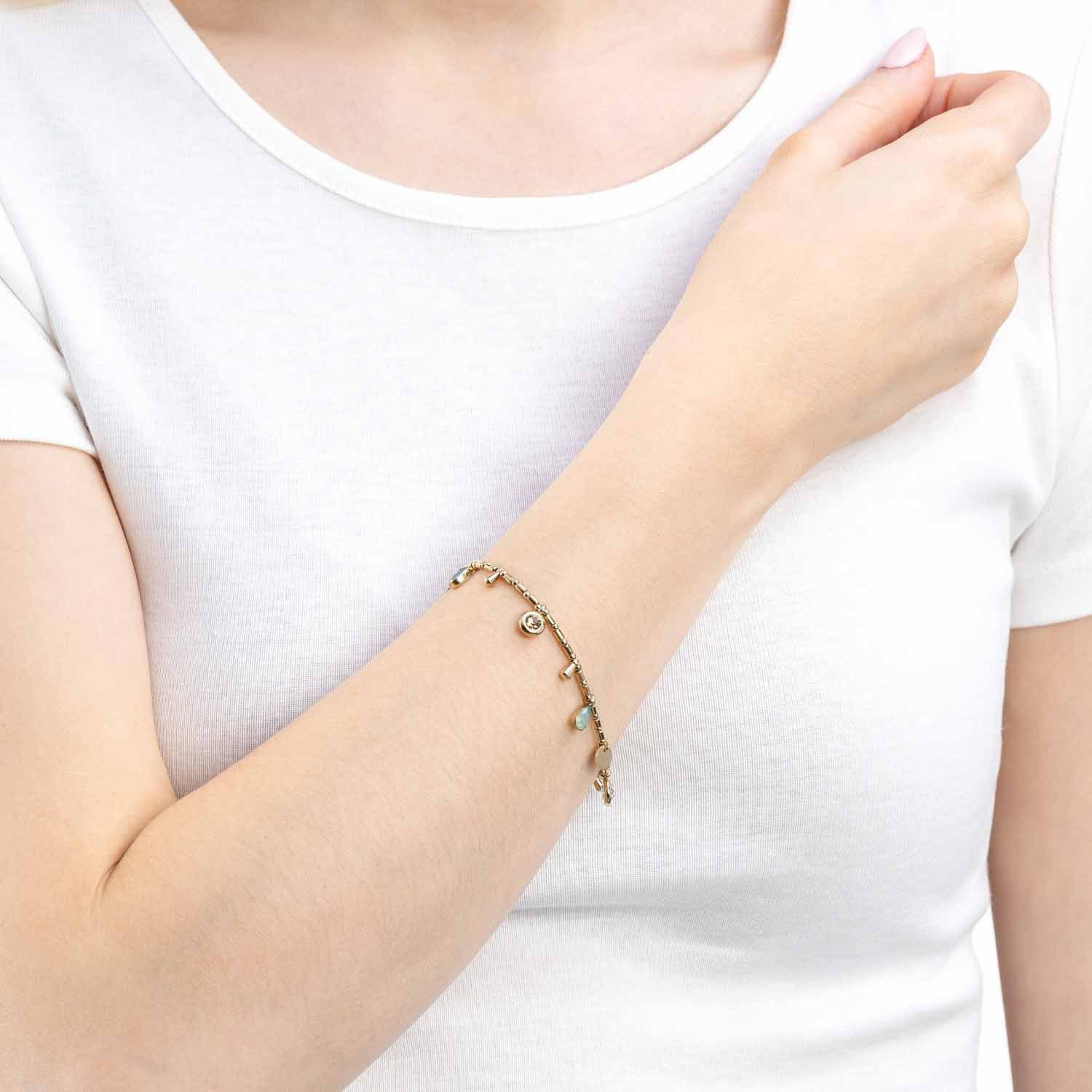 LEONARDO Armband Ella 023544 met glassteen zirkoon (synthetisch)