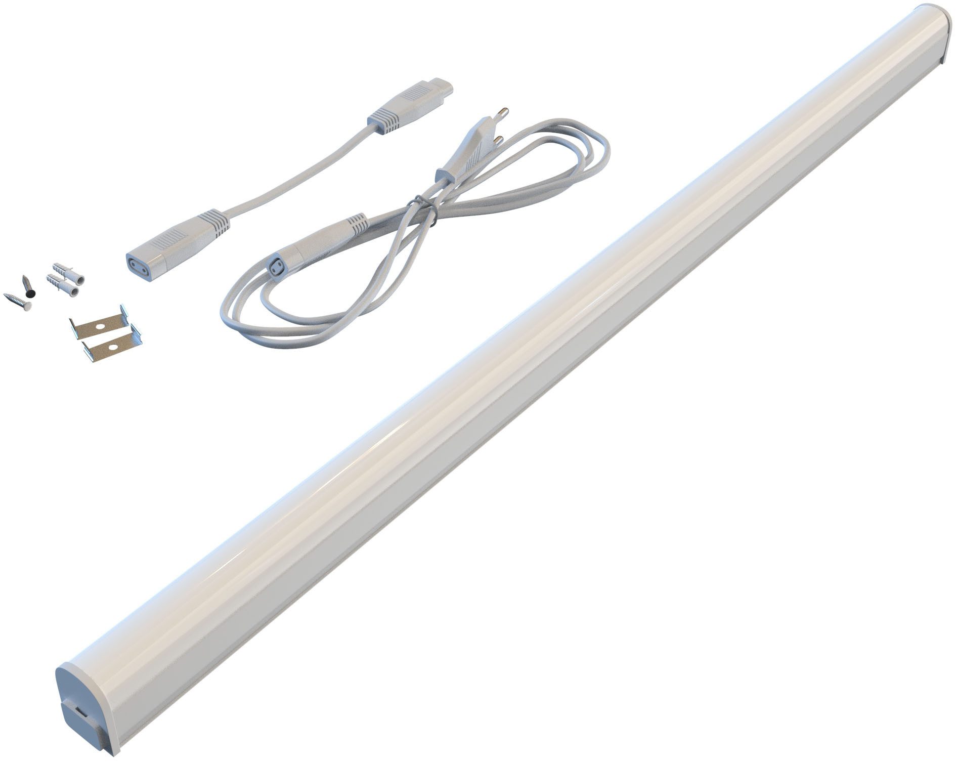 Briloner Leuchten Led-onderbouwverlichting 2-pack LED onderbouwlamp keuken, wit 2-delige set tafellamp draadloos 20 x 8 cm antraciet 2,5w