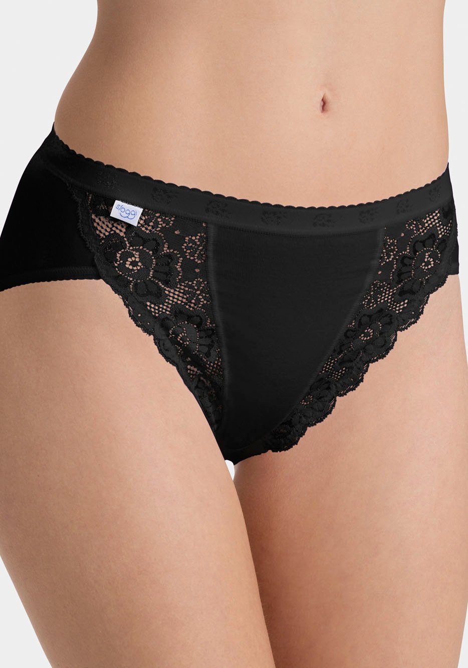 Sloggi Tai slip Chic Tai 4P Dames slip met elastische kant-inzetten (4 stuks, Set van 4)