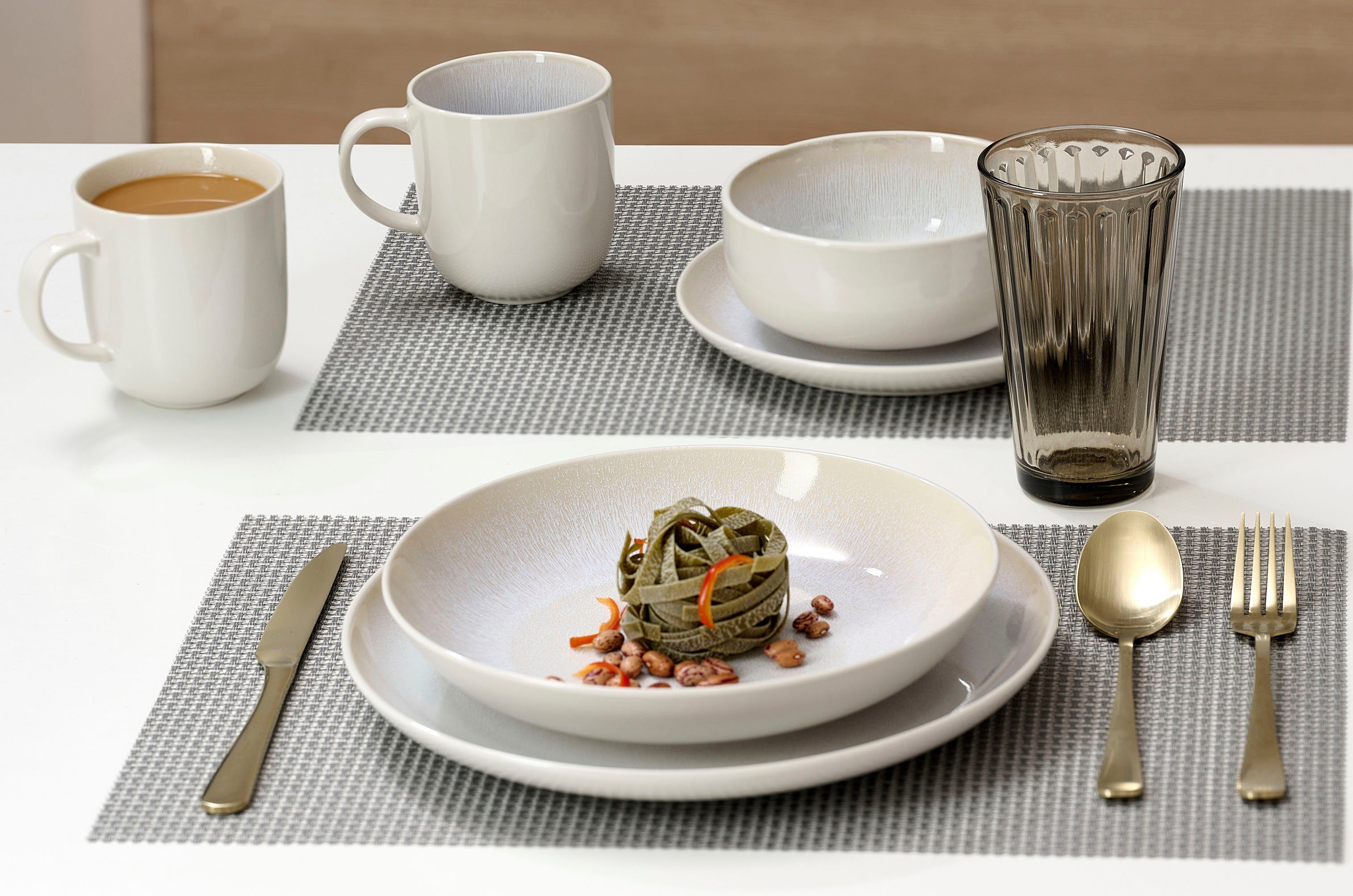 Ritzenhoff & Breker Eetservies Laredo Servies, reactieve glazuur, elk stuk is uniek (set, 8-delig)