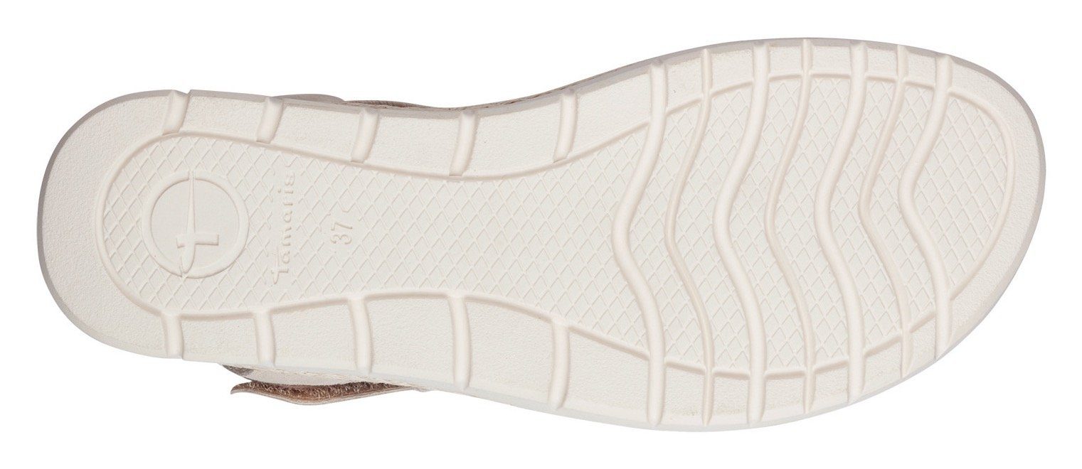 Tamaris Sleehaksandaaltjes , zomerschoen, sandaal, plateauhak, met klittenbandsluiting