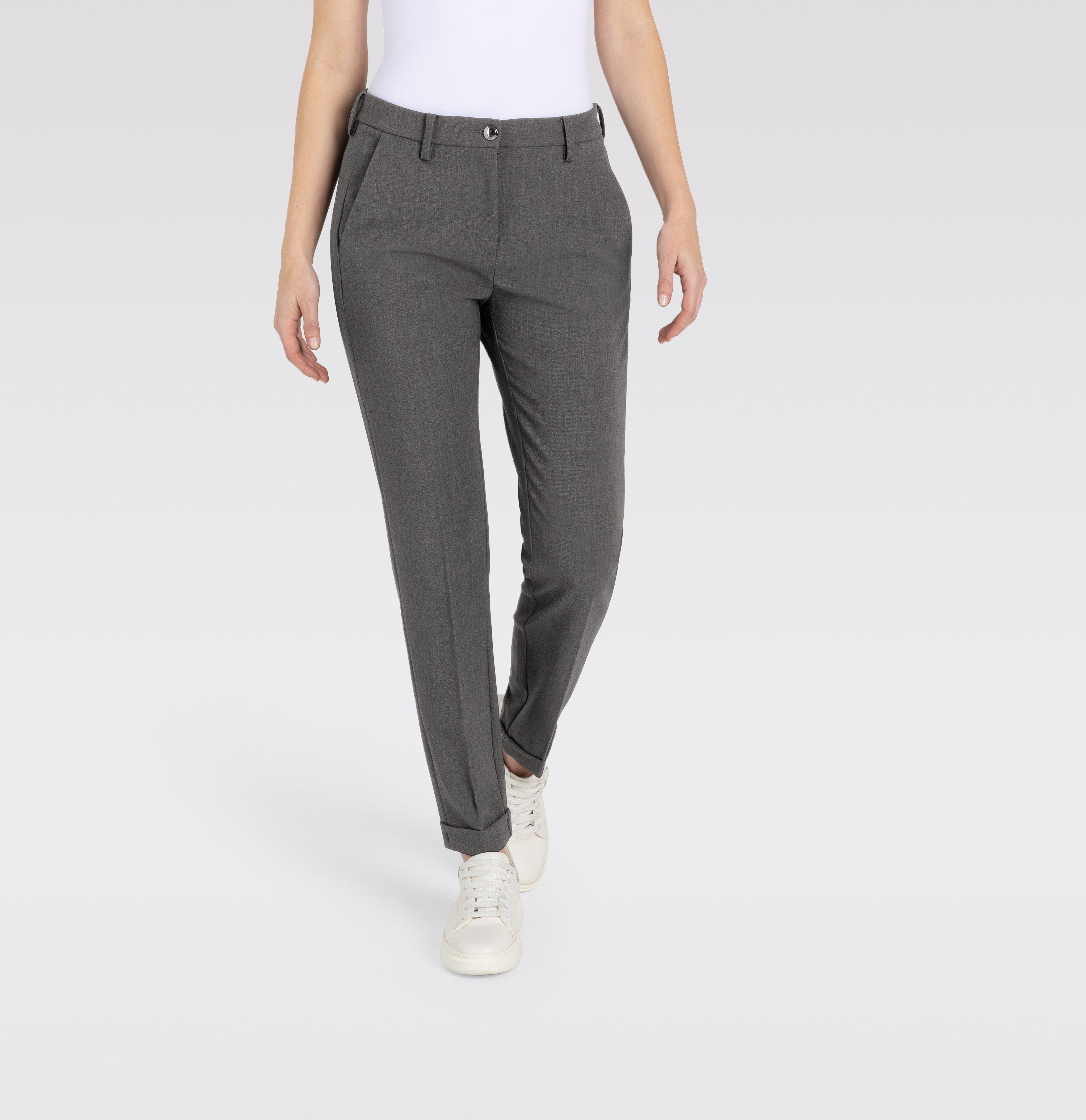 MAC High waist broek met knoopsluiting