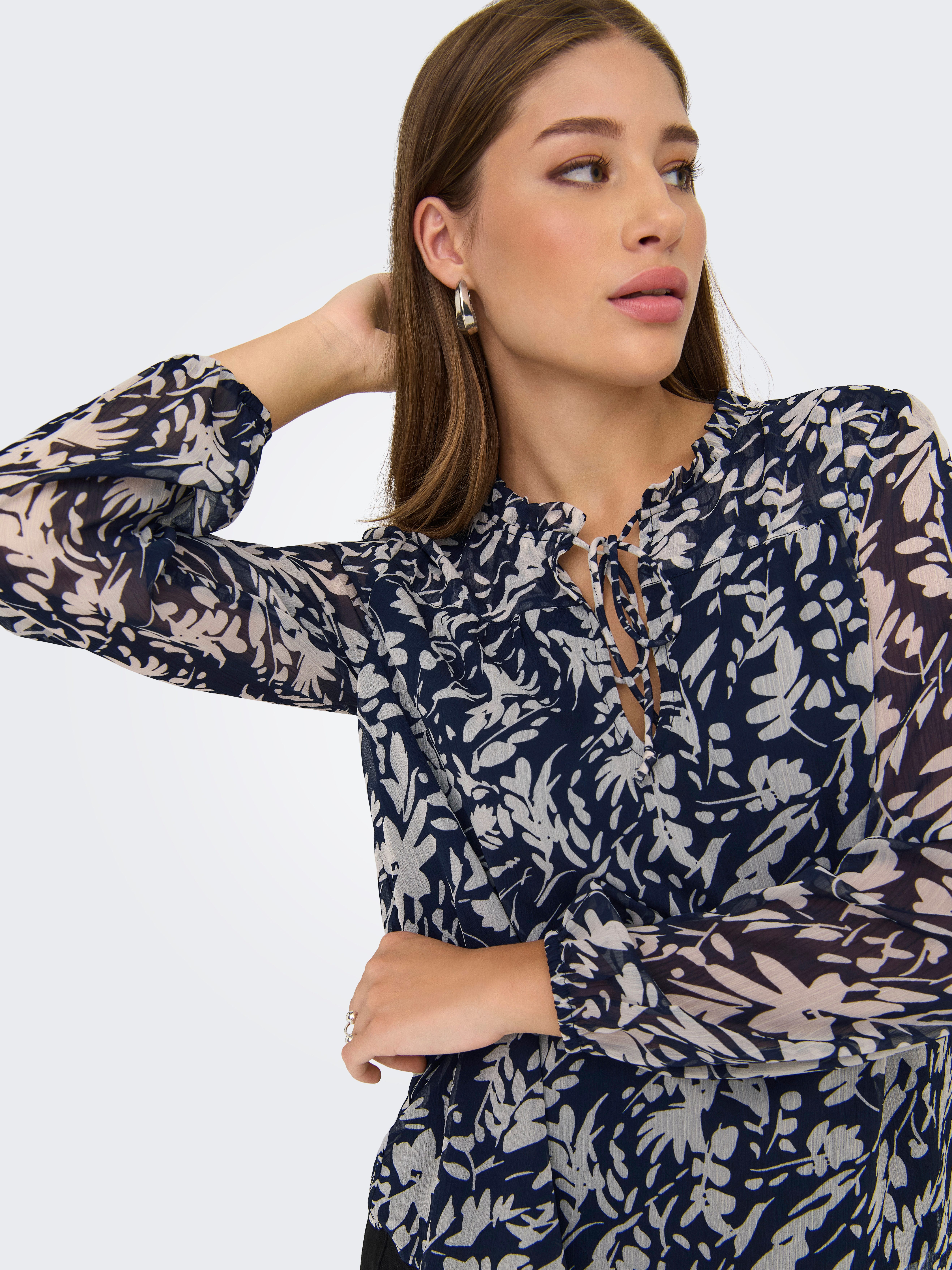 Only Chiffon blouse ONLDITSY L/S BLOUSE WVN