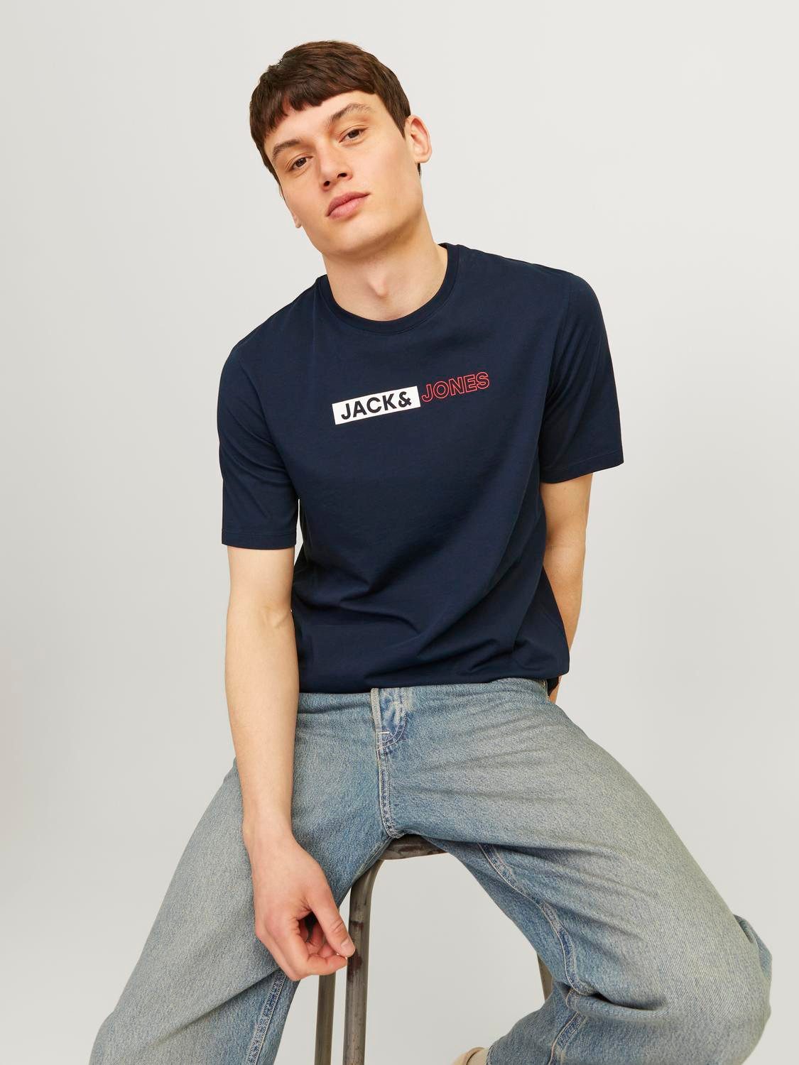Jack & Jones Shirt met ronde hals JJECORP LOGO TEE PLAY SS O-NECK NOOS